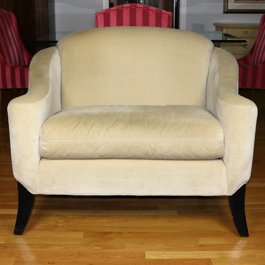 Kravet Furniture Felt Upholstered Over-Sized Armchair