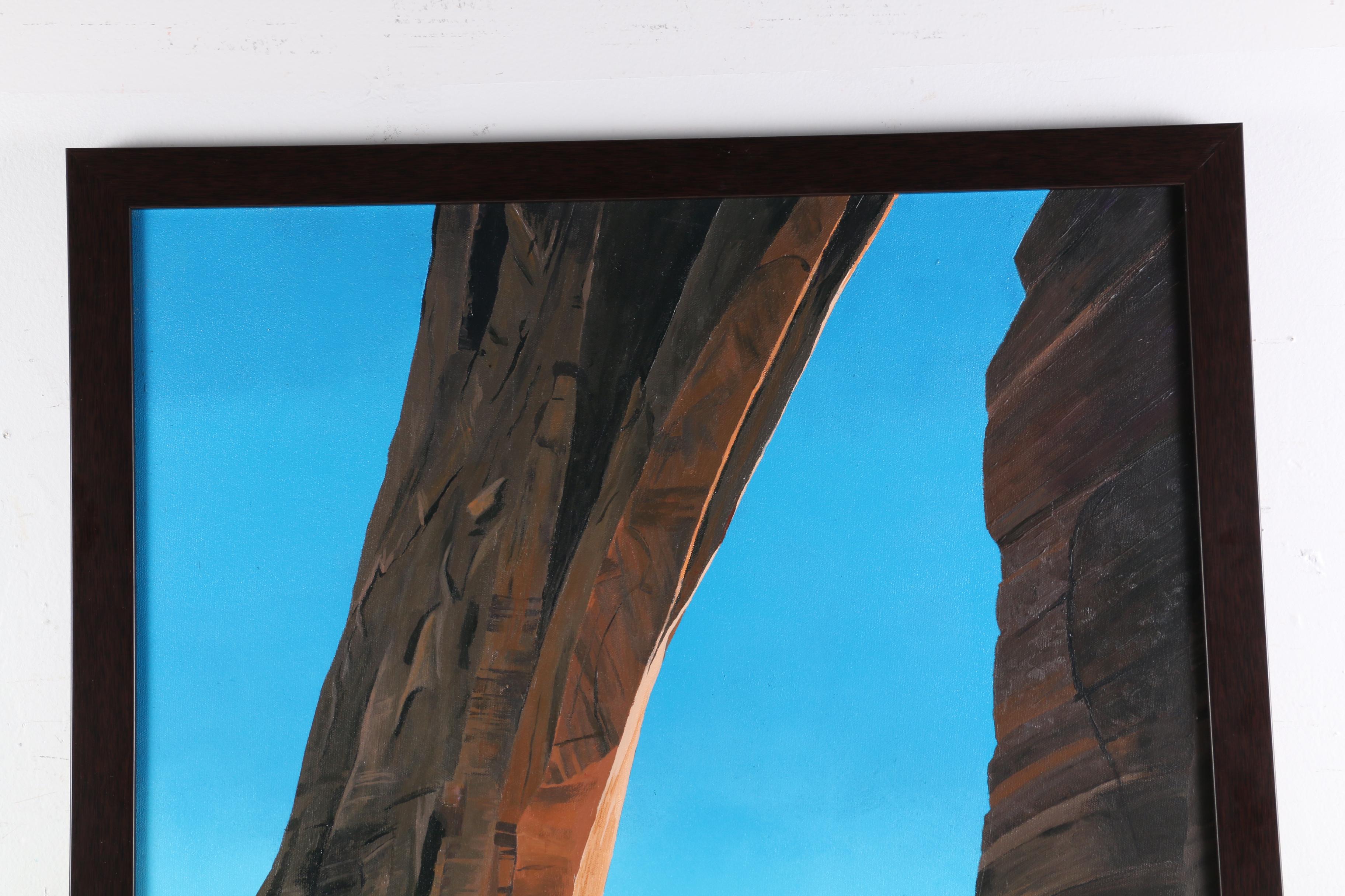 Tom Baillieul Acrylic Painting "Erosion and Light II", 1999