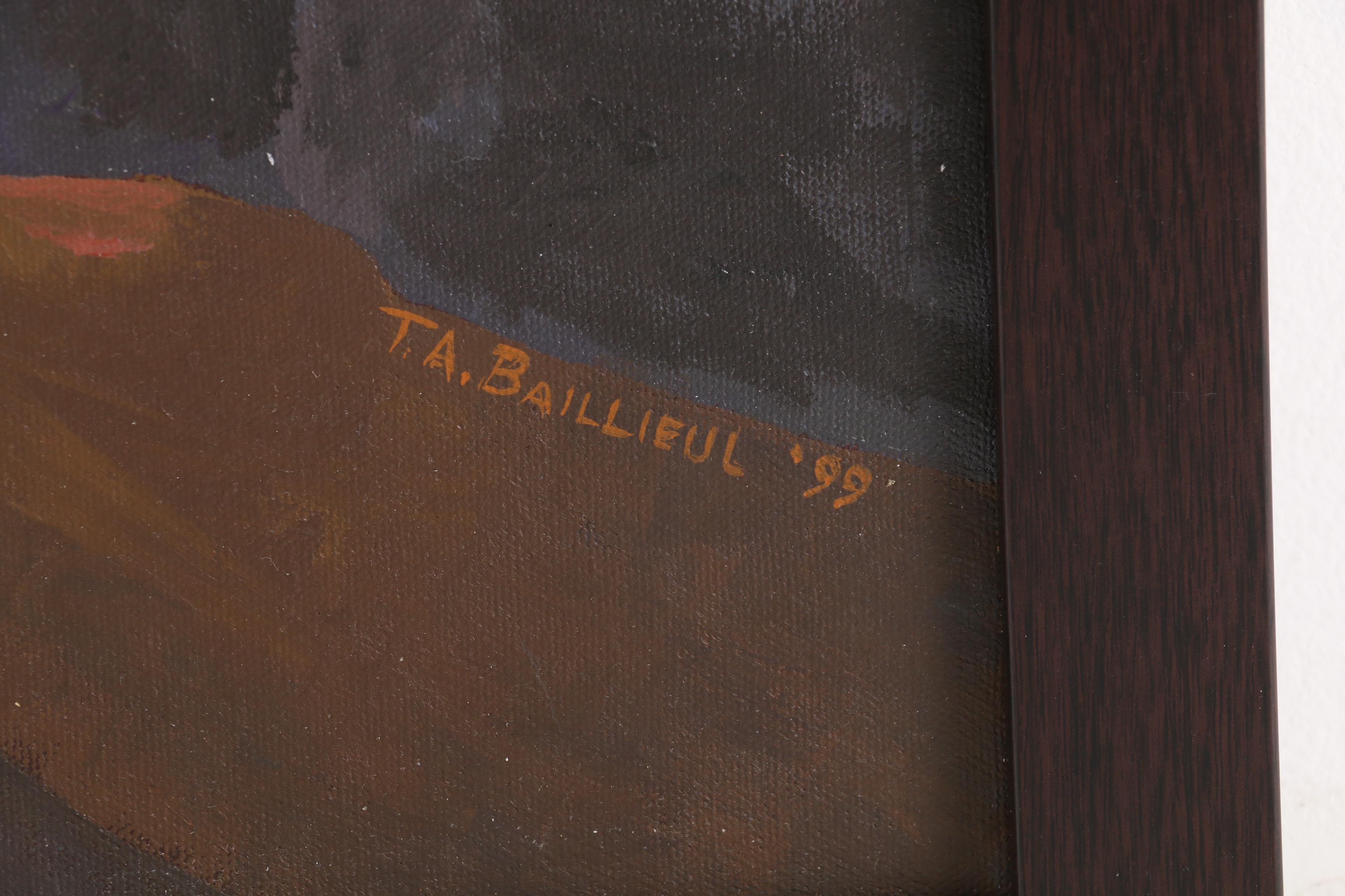 Tom Baillieul Acrylic Painting "Erosion and Light II", 1999