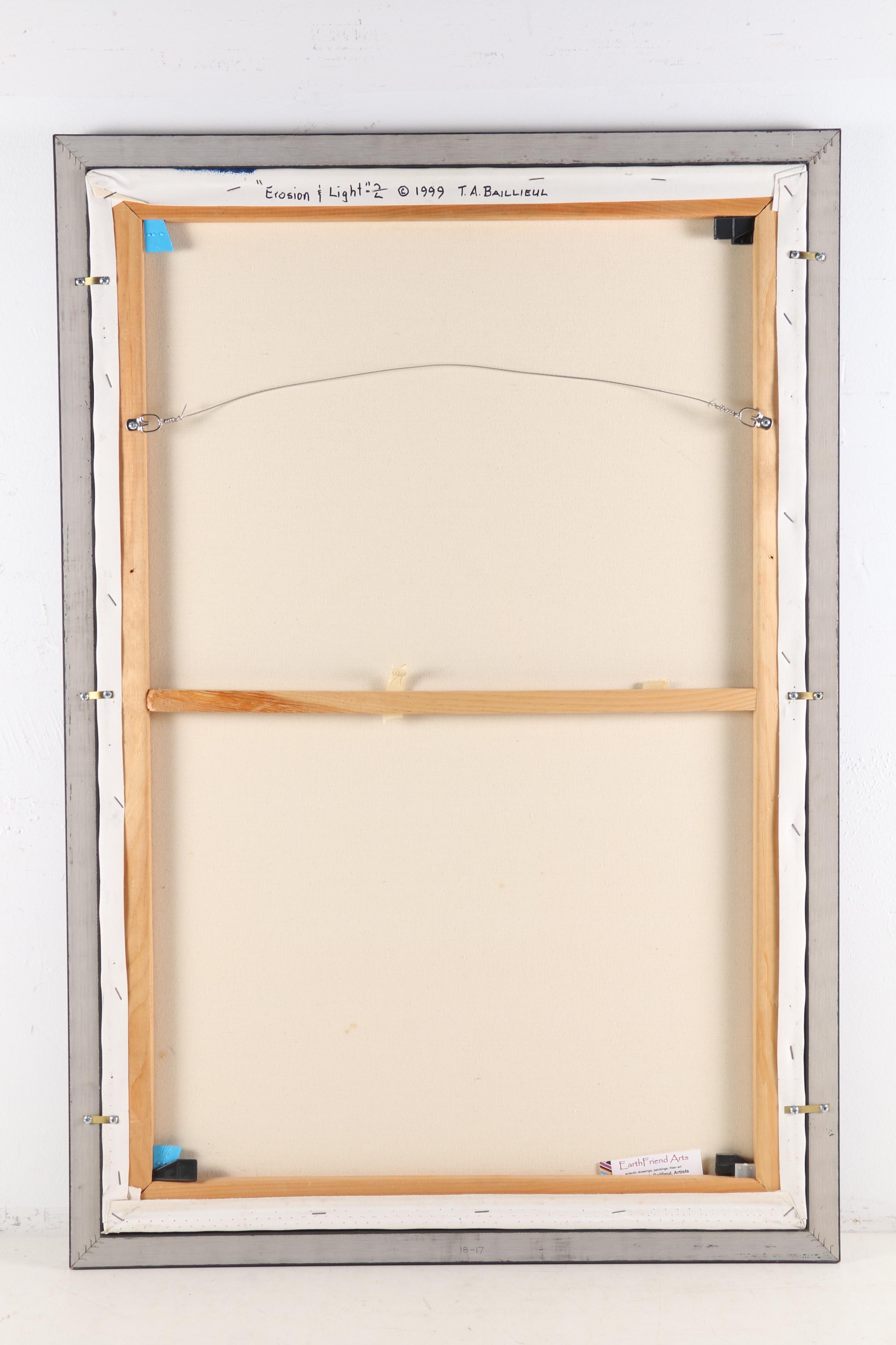 Tom Baillieul Acrylic Painting "Erosion and Light II", 1999