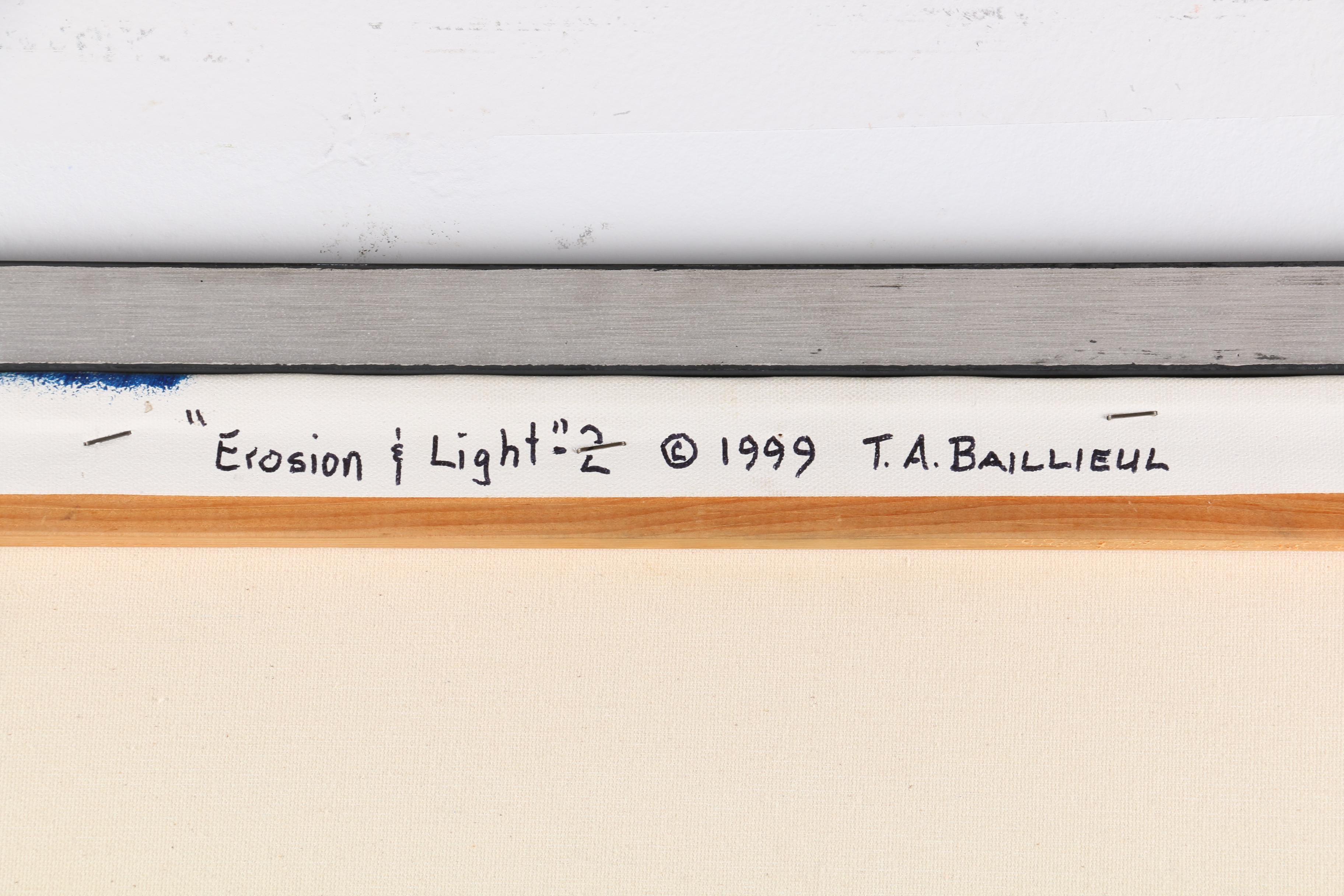 Tom Baillieul Acrylic Painting "Erosion and Light II", 1999