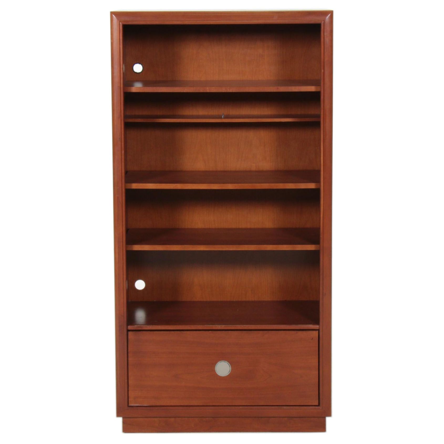 Stanley Furniture "Young America" Maple Book Case with Bottom Drawer