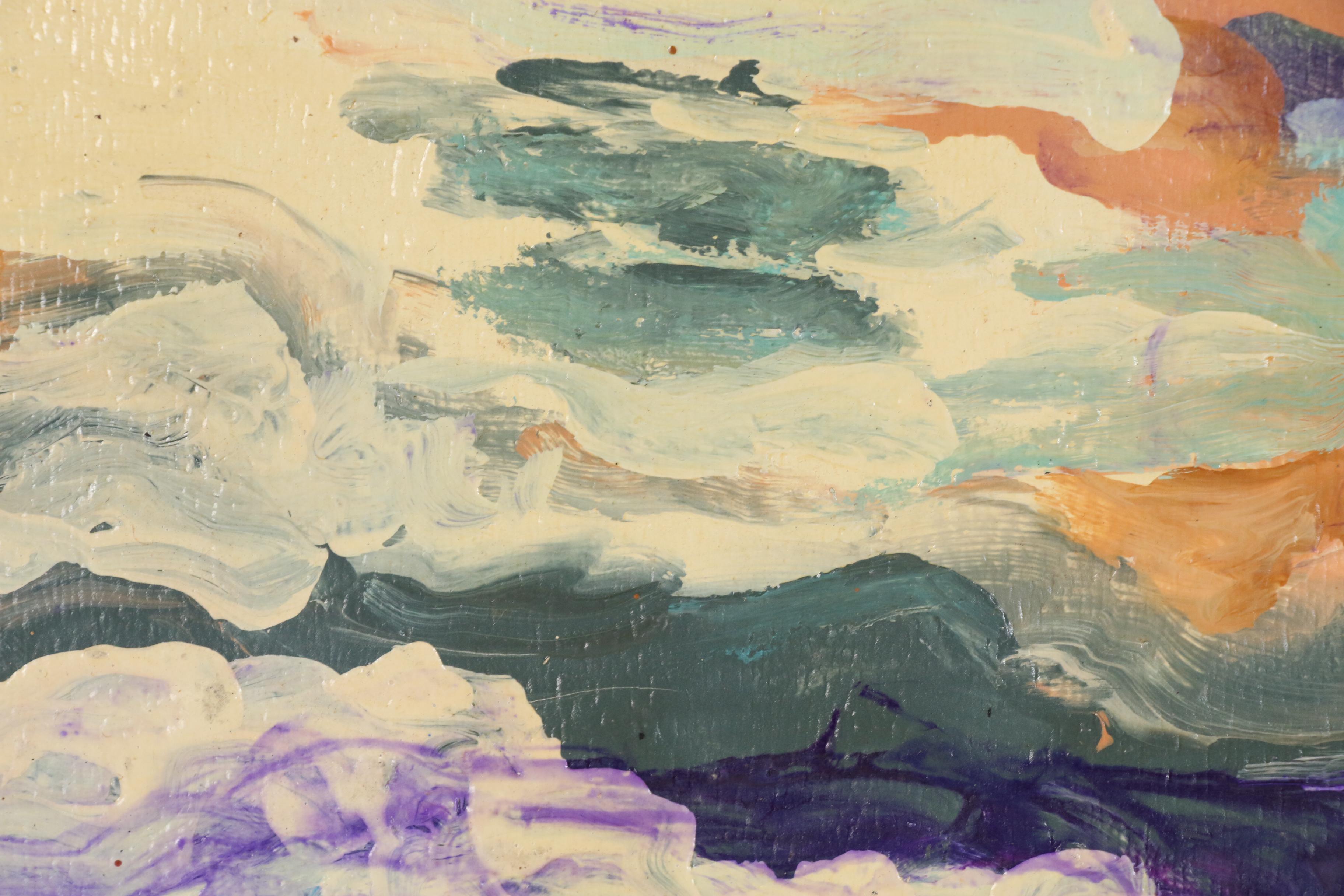 Dennis Ewald Landscape Oil Painting "Tea Lake Dam" after Tom Thomson, 1994