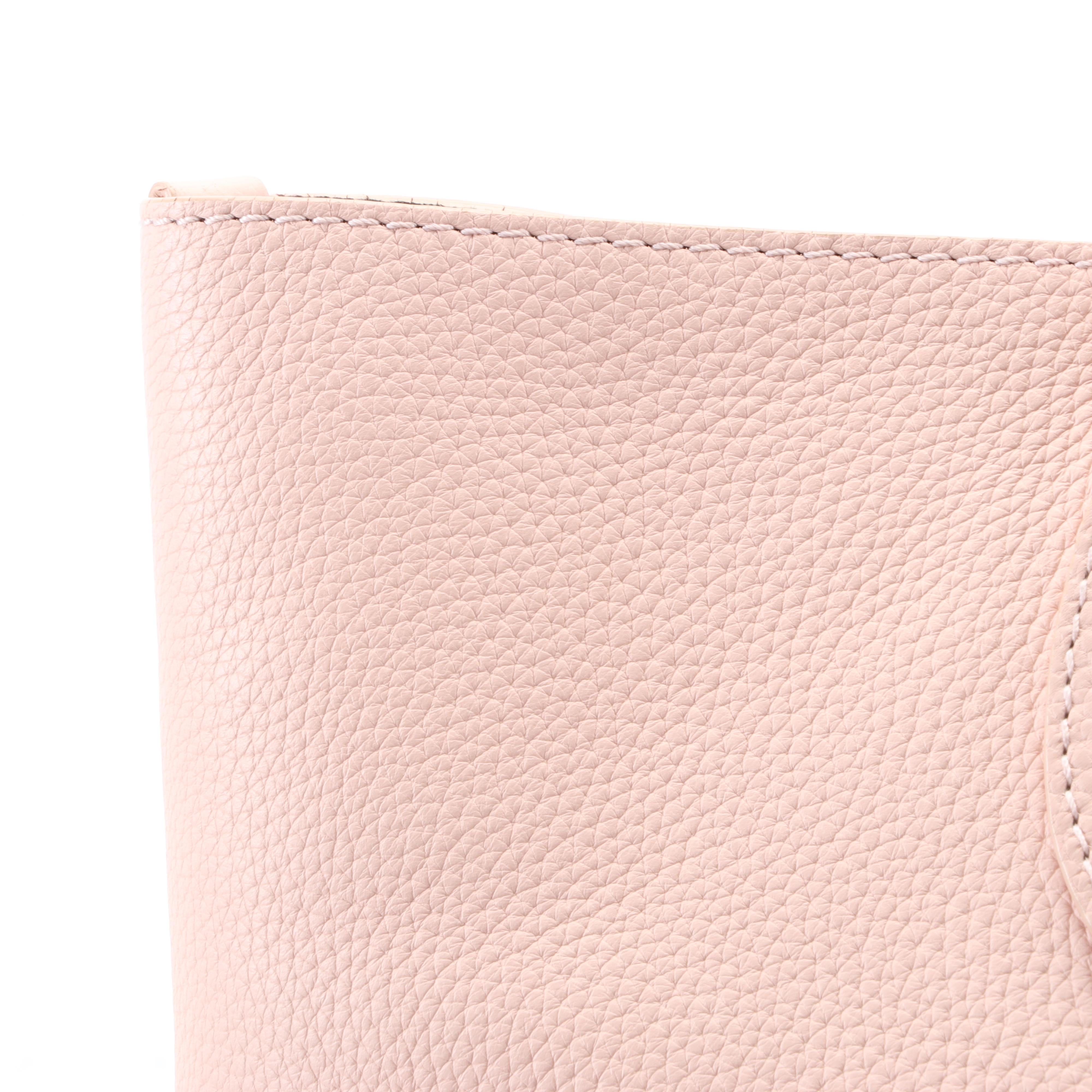 Burberry Remington Embossed Logo Tote in Blush Pink Grained Leather