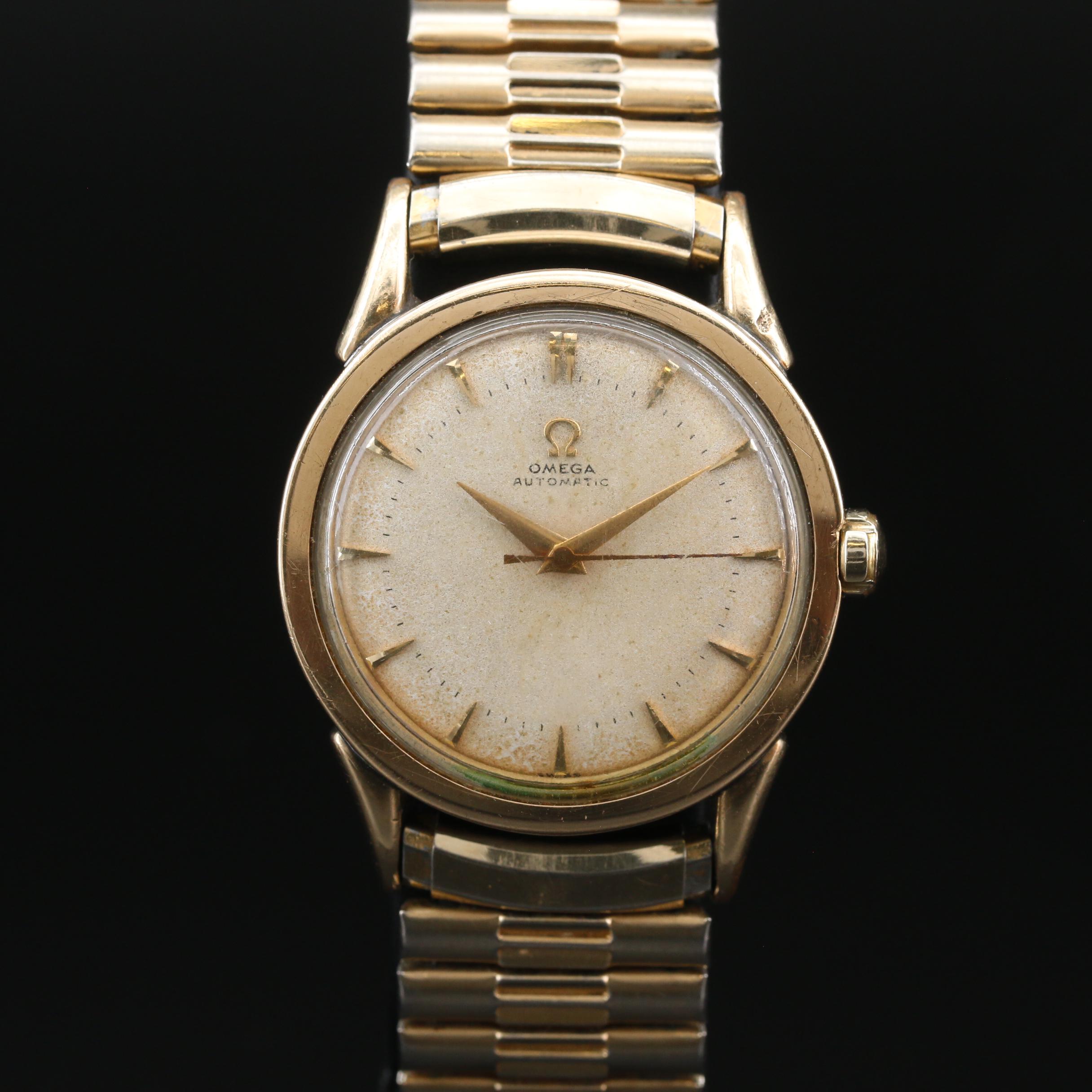1951 Omega Two Tone Stainless Steel Automatic Watch EBTH