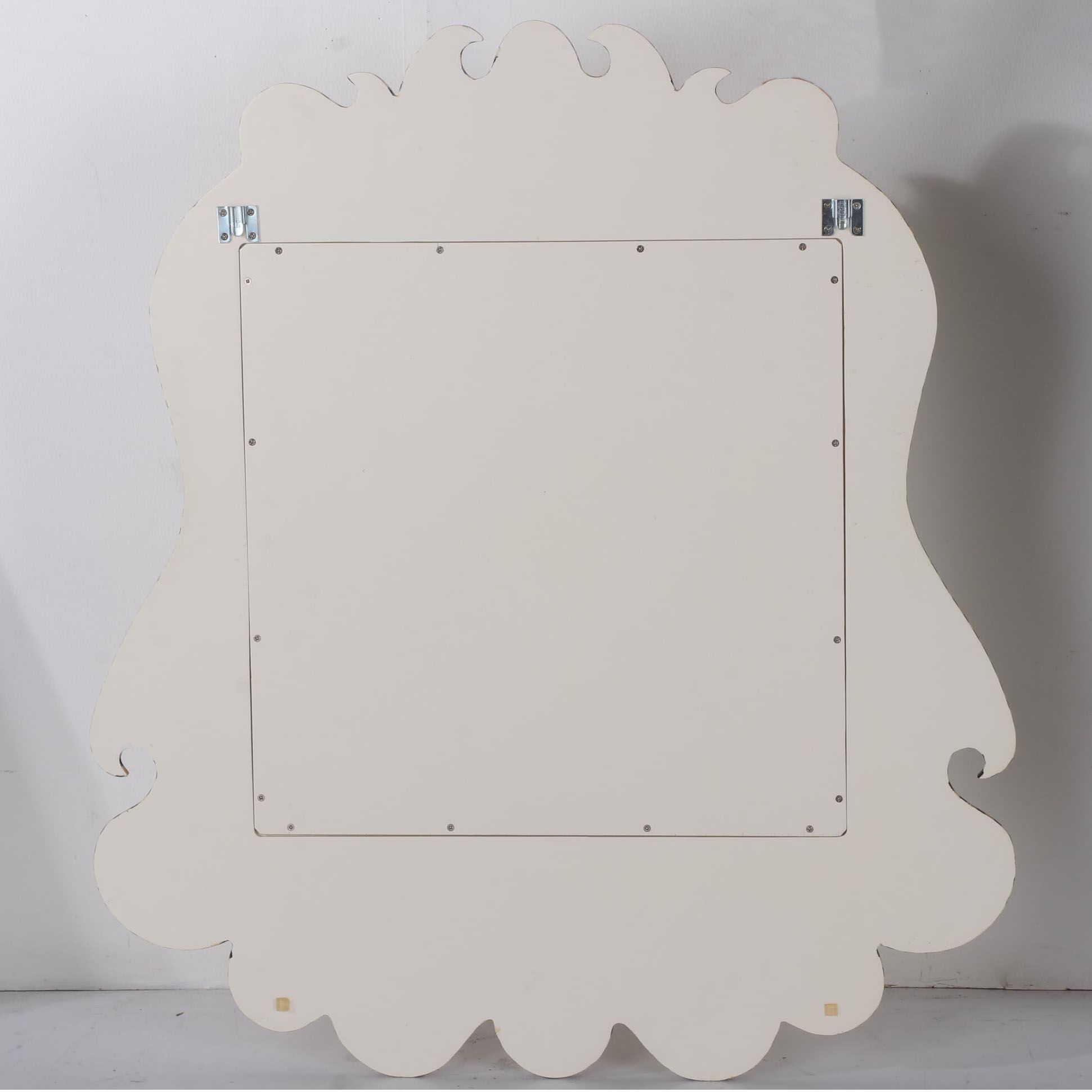 MacKenzie-Childs "Belvedere" Parcel-Gilt and Shell-Mounted Wall Mirror