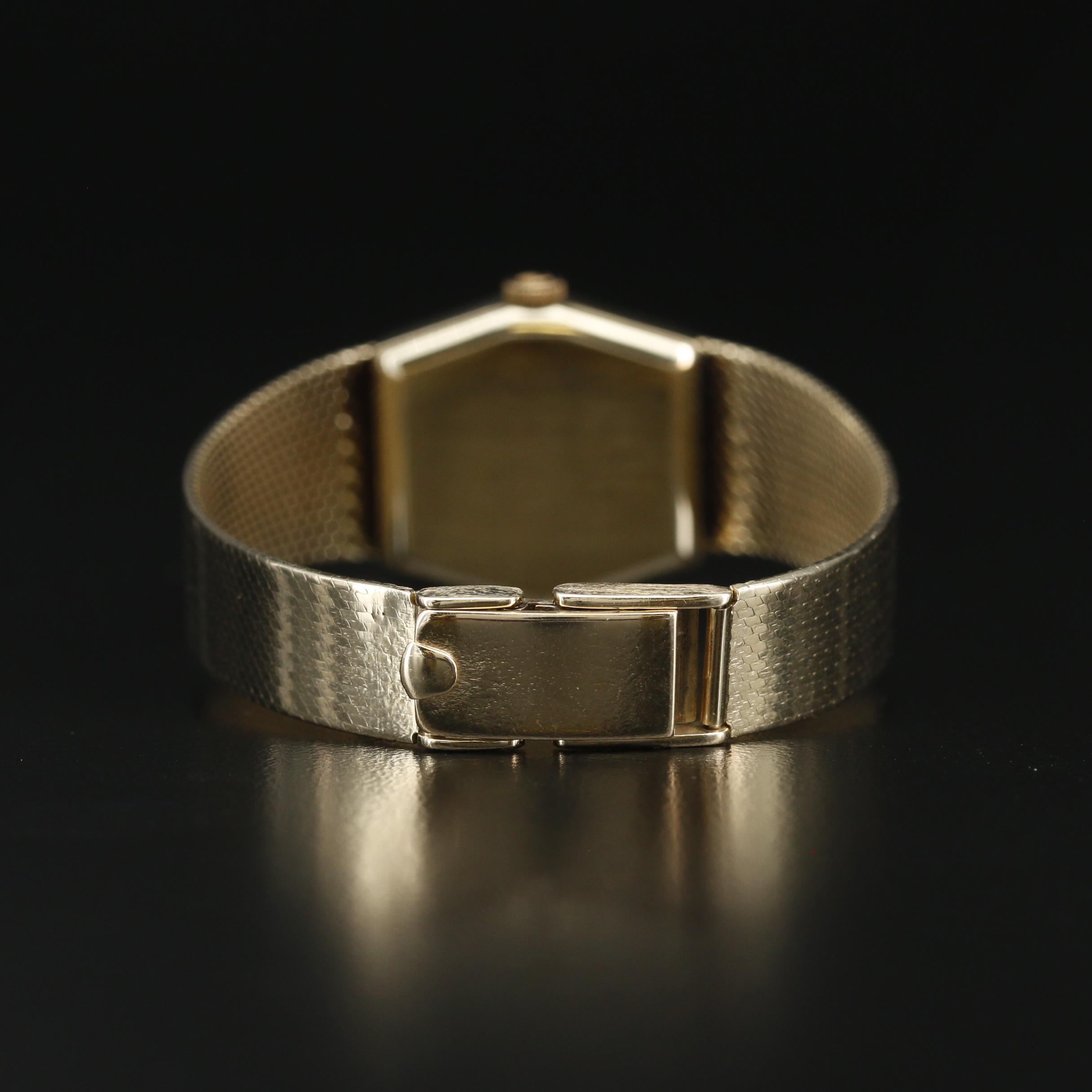 Vintage Rolex Orchid 14K Gold Stem Wind Watch