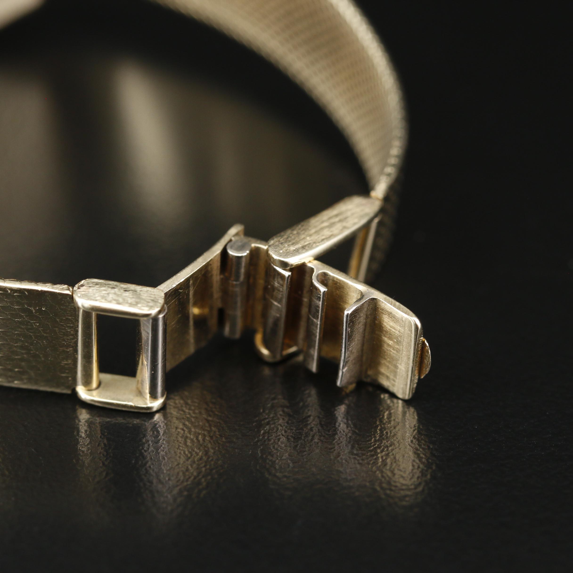 Vintage Rolex Orchid 14K Gold Stem Wind Watch