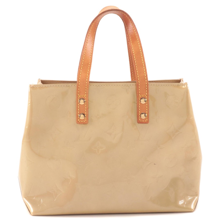 Louis Vuitton Reade PM Bag in Monogram Vernis and Vachetta Leather