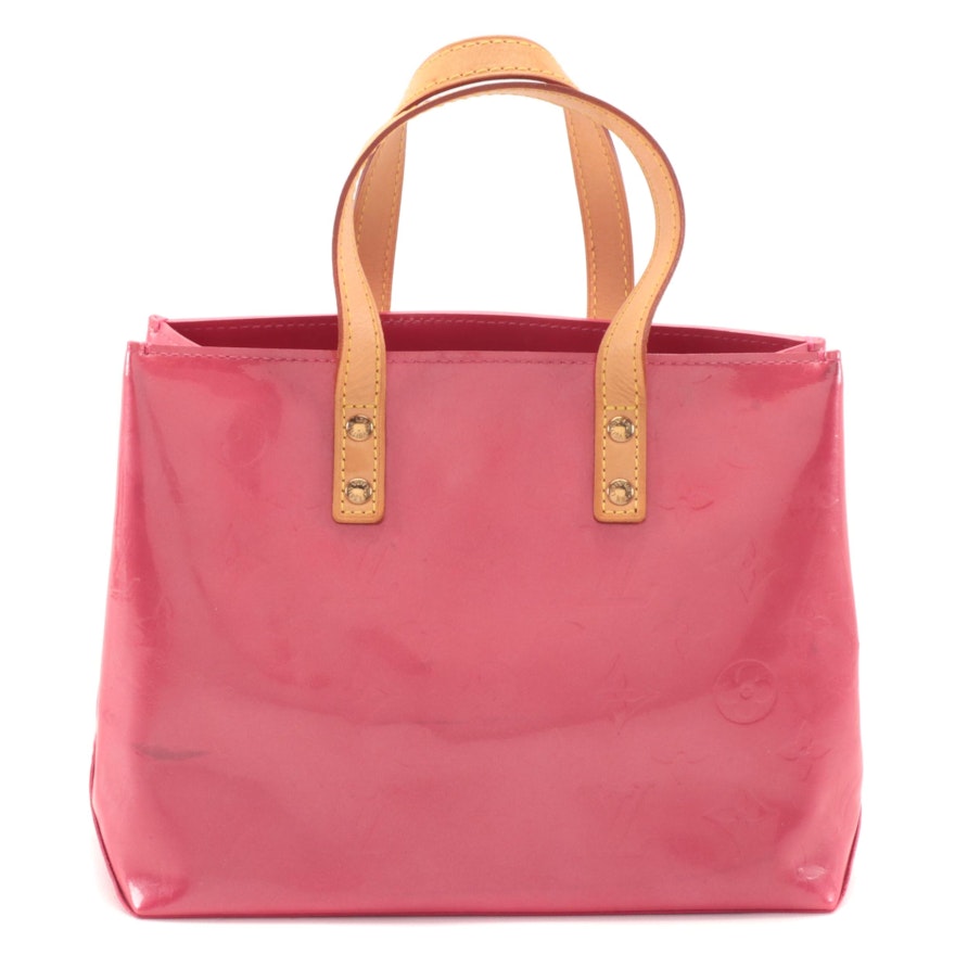 Louis Vuitton Reade PM in Framboise Monogram Vernis and Vachetta Leather