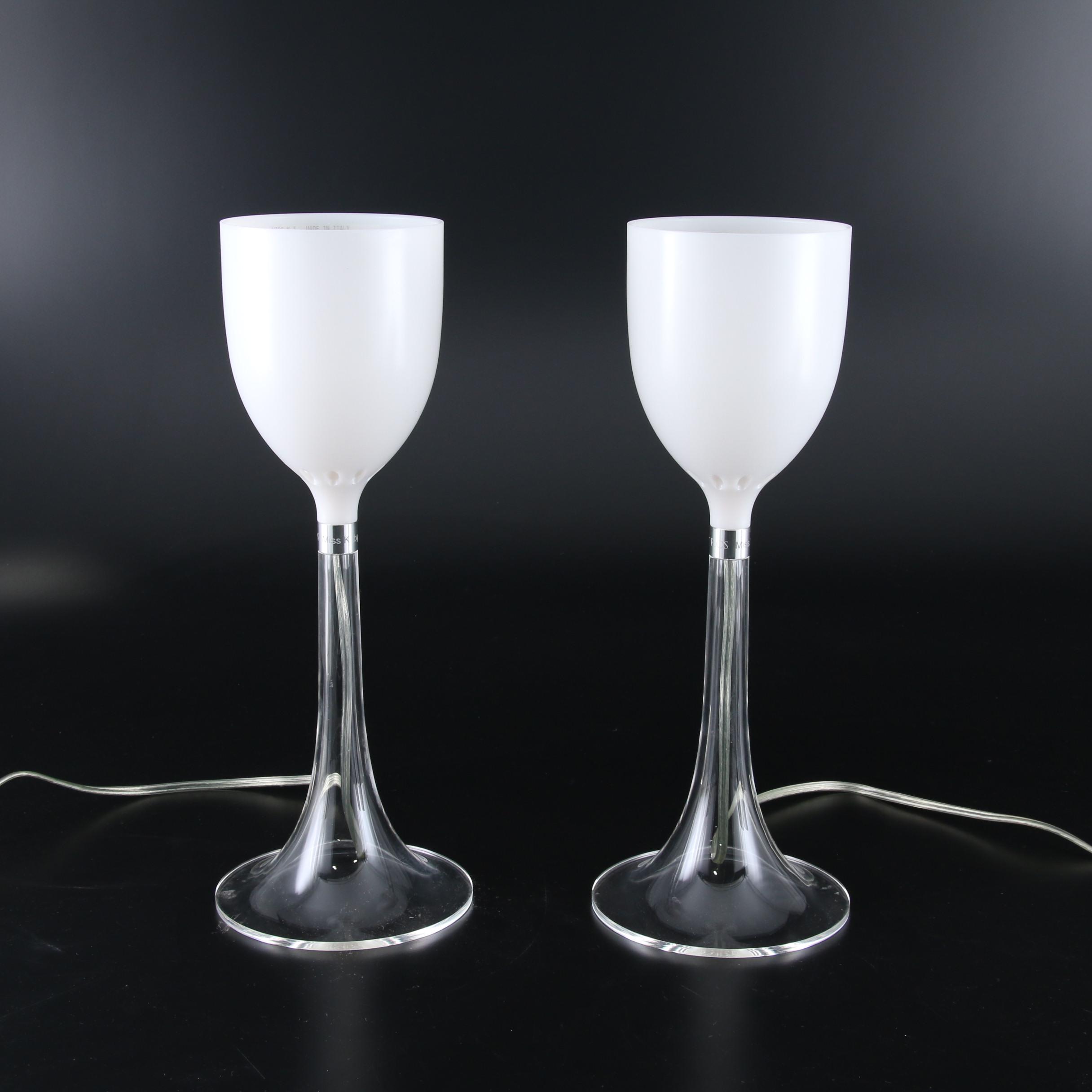 Flos, Miss K by Philippe Starck, Modern Table Lamps, Pair