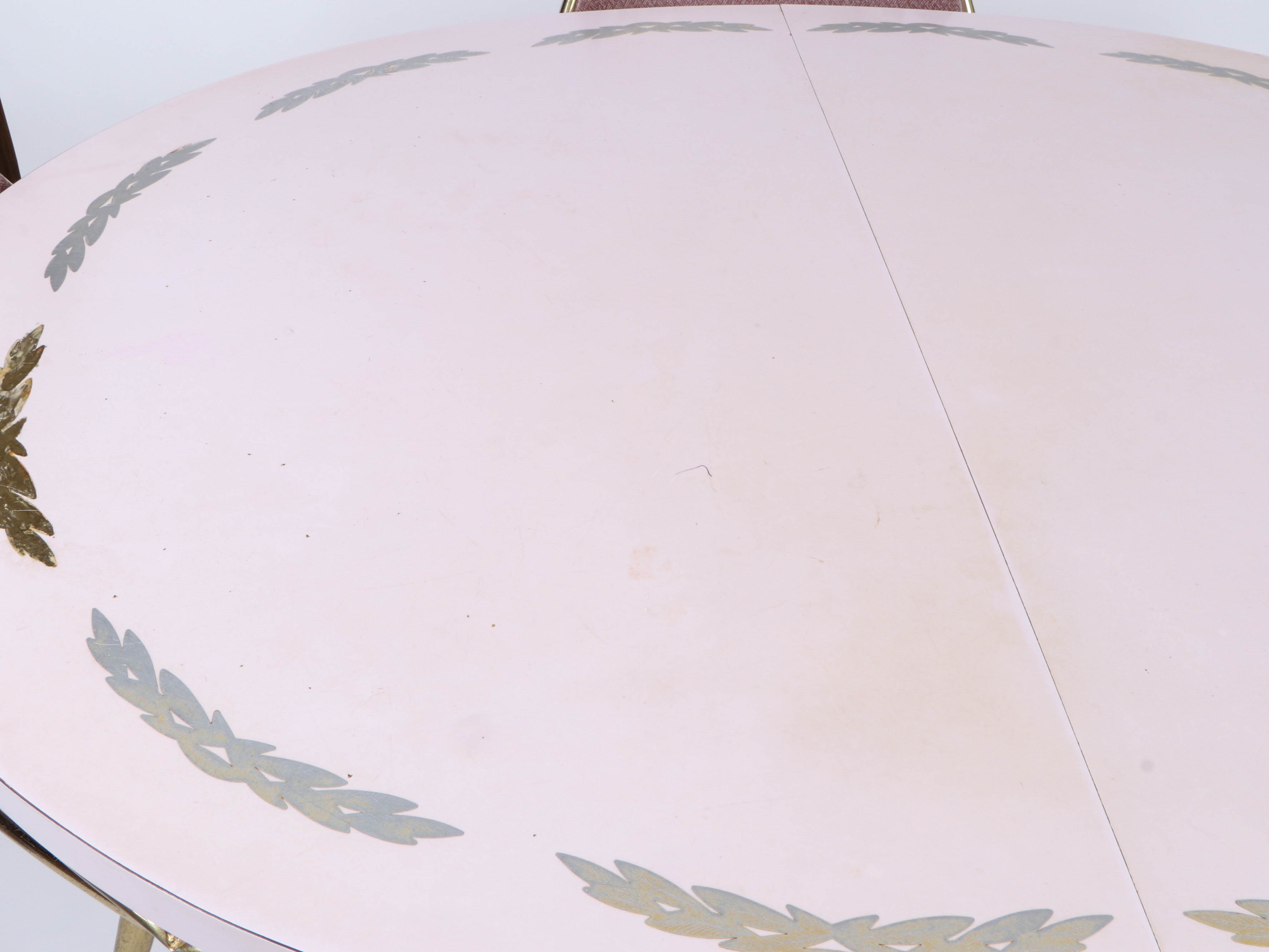 Virtue Brothers Mid Century Pink Bejeweled Chairs and Table Set