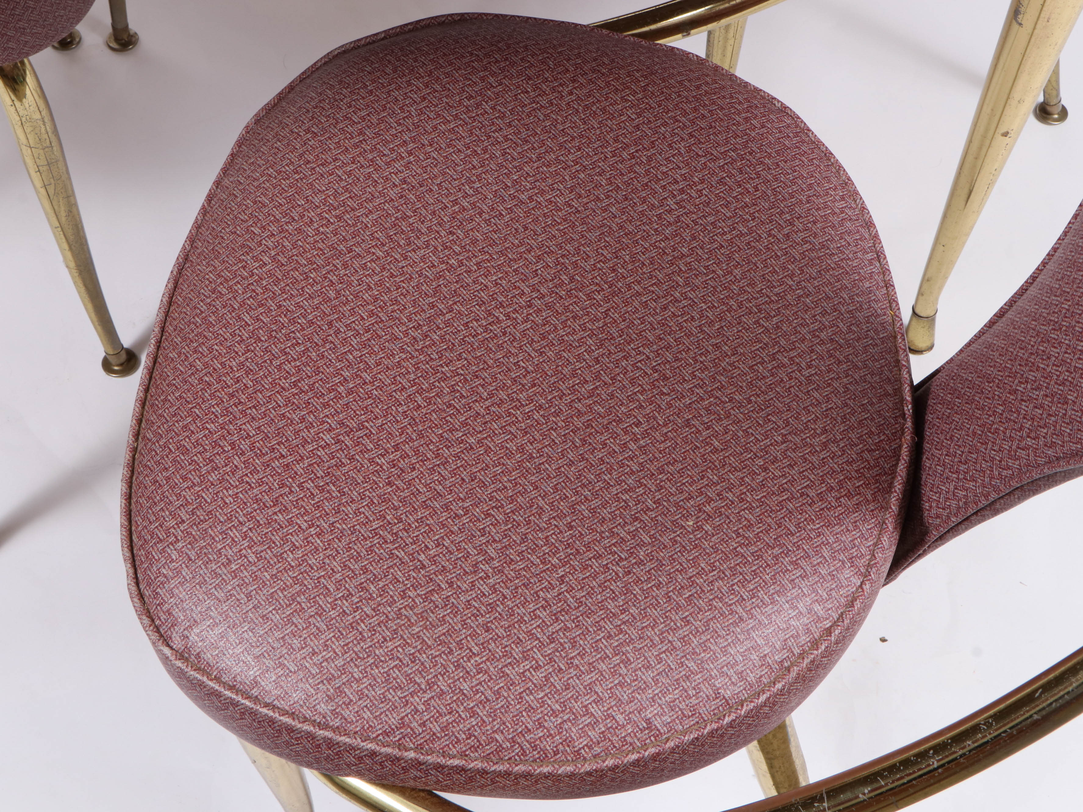 Virtue Brothers Mid Century Pink Bejeweled Chairs and Table Set