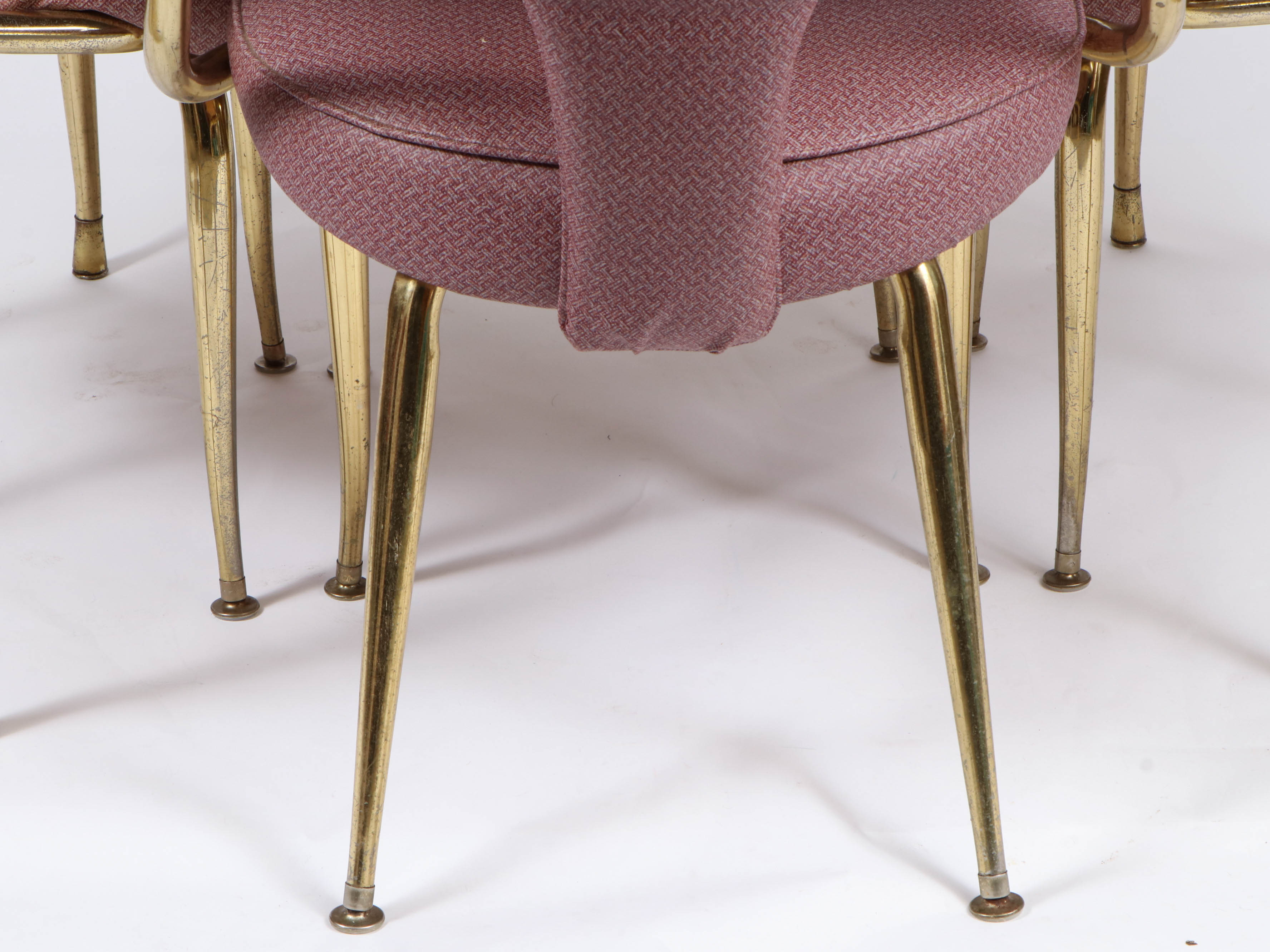 Virtue Brothers Mid Century Pink Bejeweled Chairs and Table Set