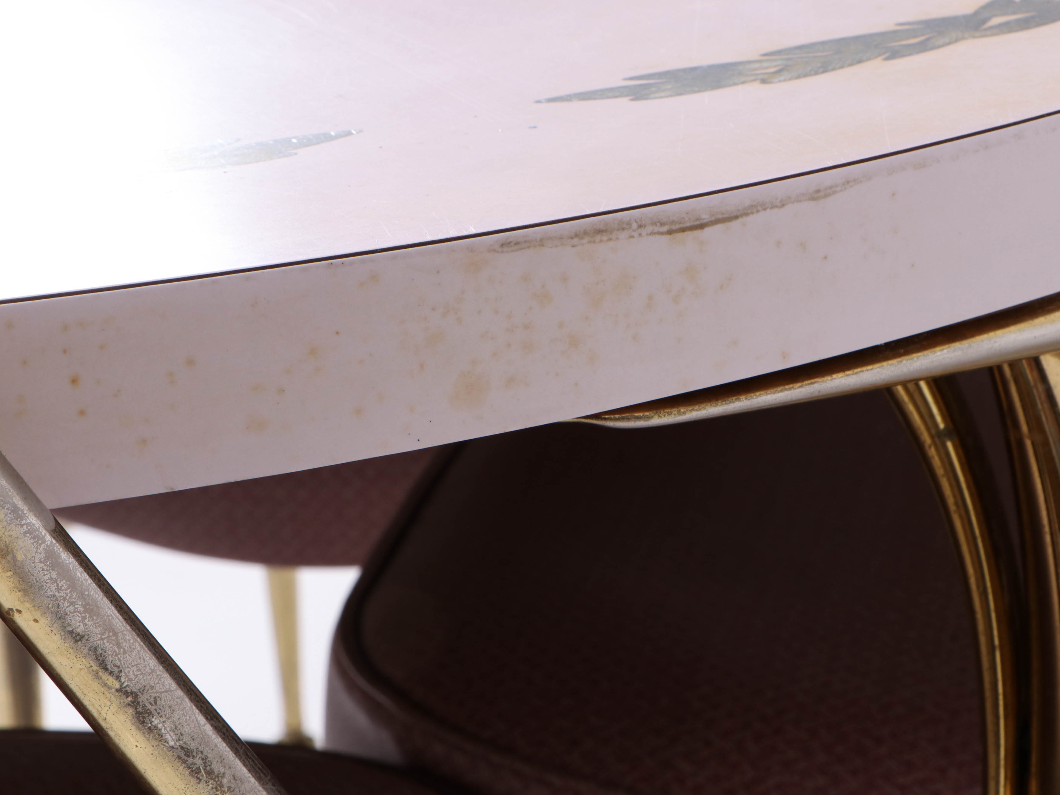 Virtue Brothers Mid Century Pink Bejeweled Chairs and Table Set