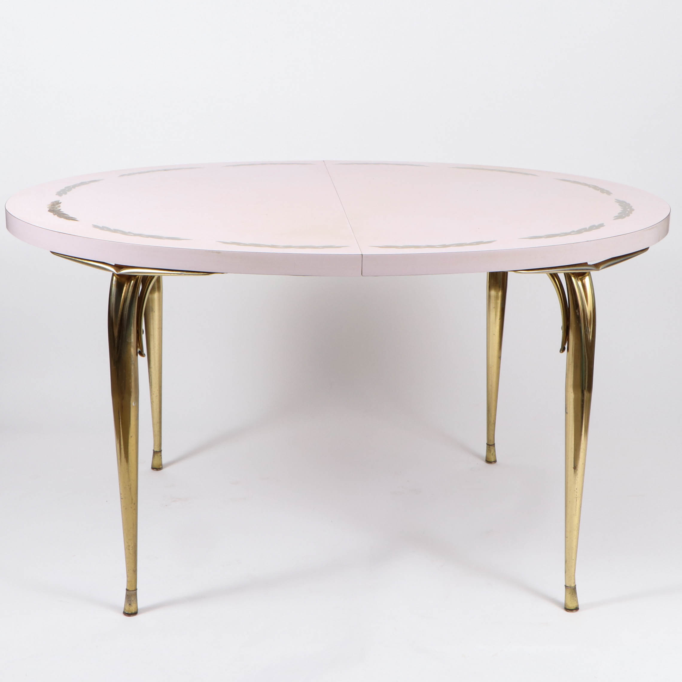 Virtue Brothers Mid Century Pink Bejeweled Chairs and Table Set