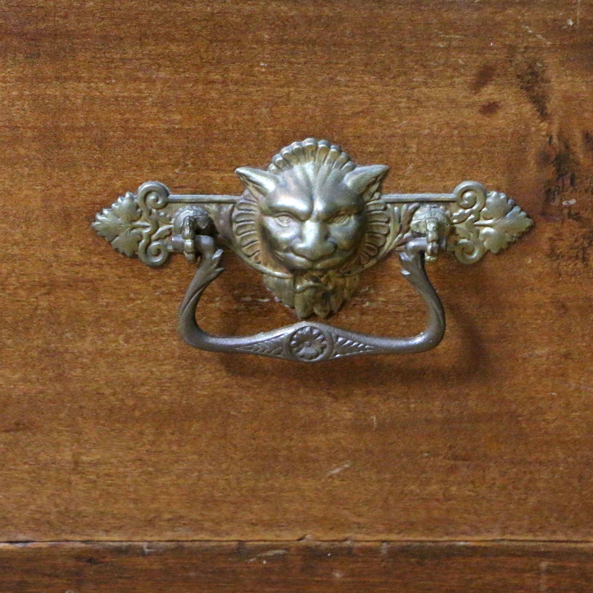 American Victorian Walnut-Finished Poplar Wardrobe, Mid to Late 19th Century