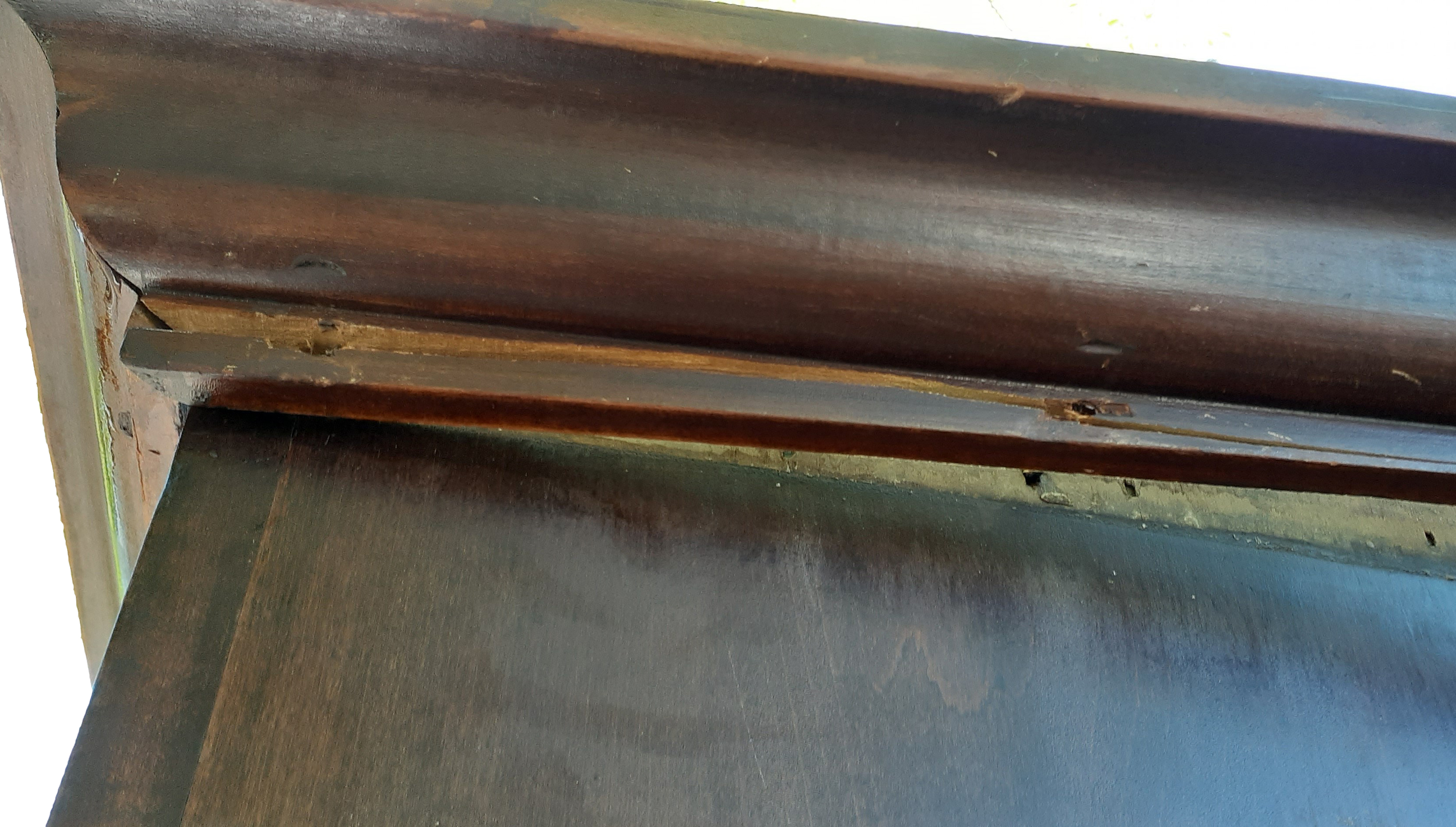 American Victorian Walnut-Finished Poplar Wardrobe, Mid to Late 19th Century