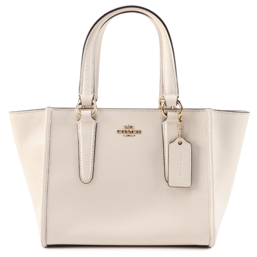 Coach Crosby 21 Carryall Handbag in Off-White Saffiano Leather