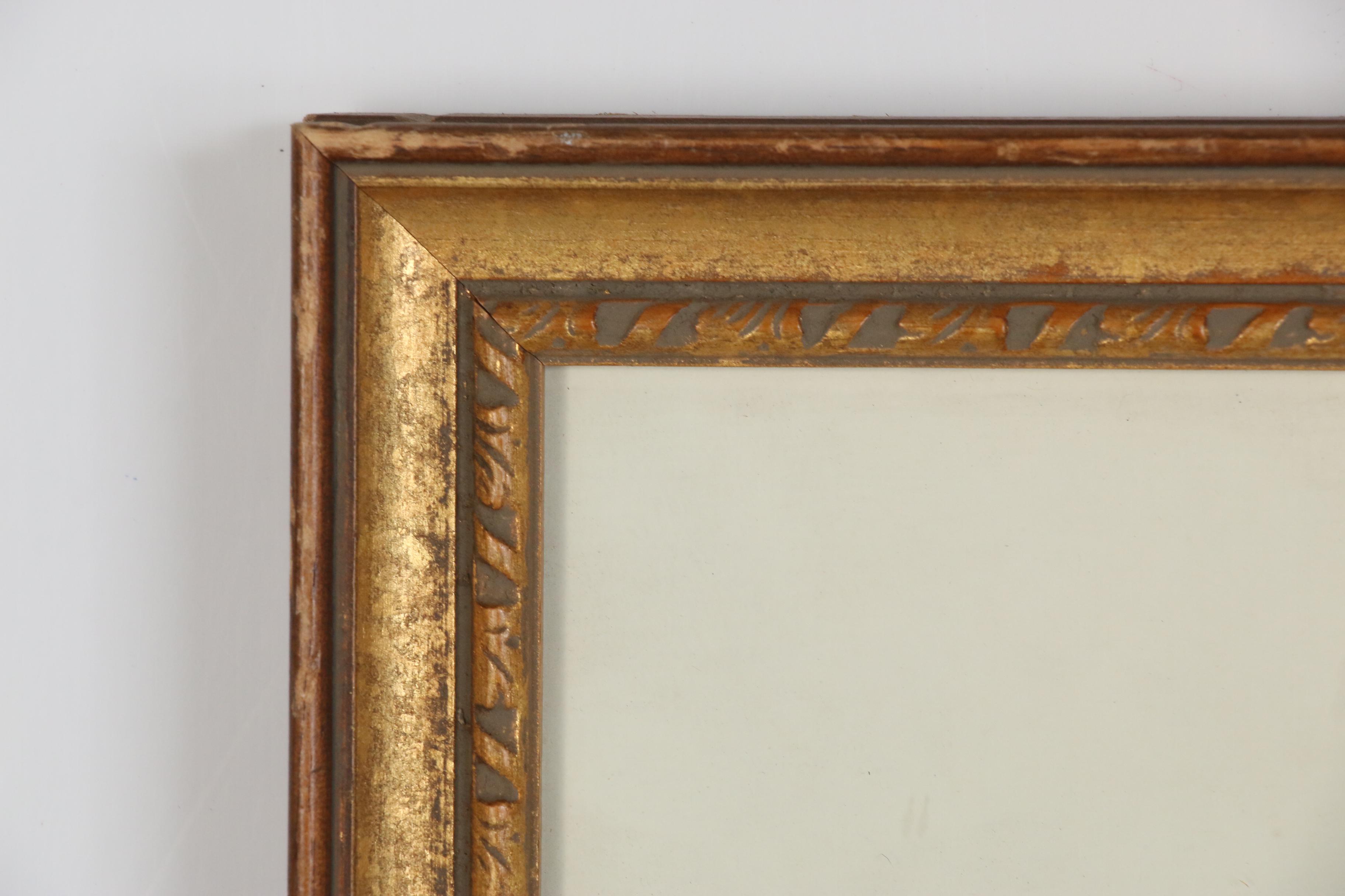 Edwin Deming Gouache Painting of Two Eagles with Snake