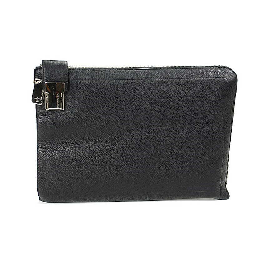 Men's Charriol Black Document Holder Bag