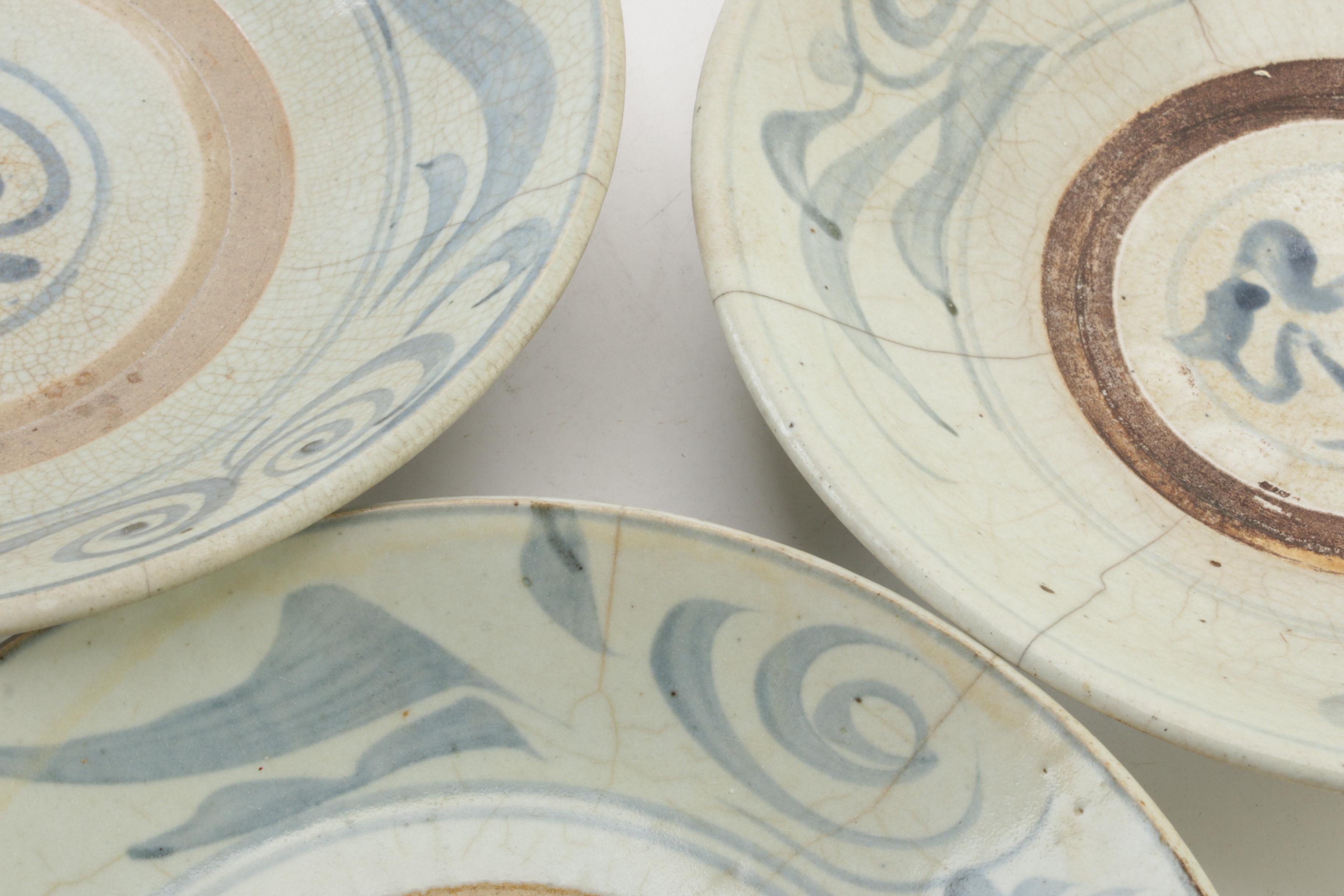 Chinese Zhangzhou (Swatow) Ware Stoneware Bowls, Ming Dynasty