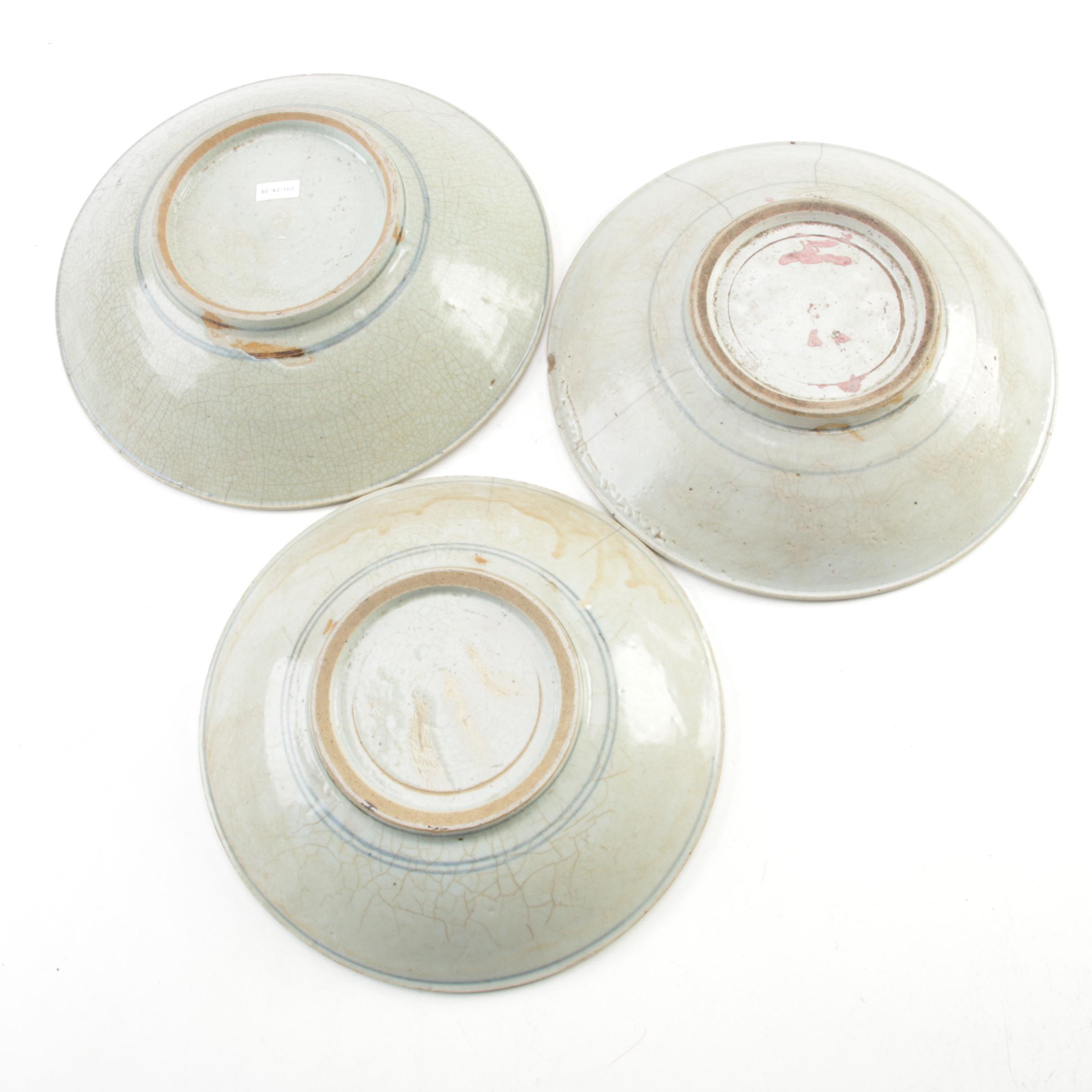 Chinese Zhangzhou (Swatow) Ware Stoneware Bowls, Ming Dynasty