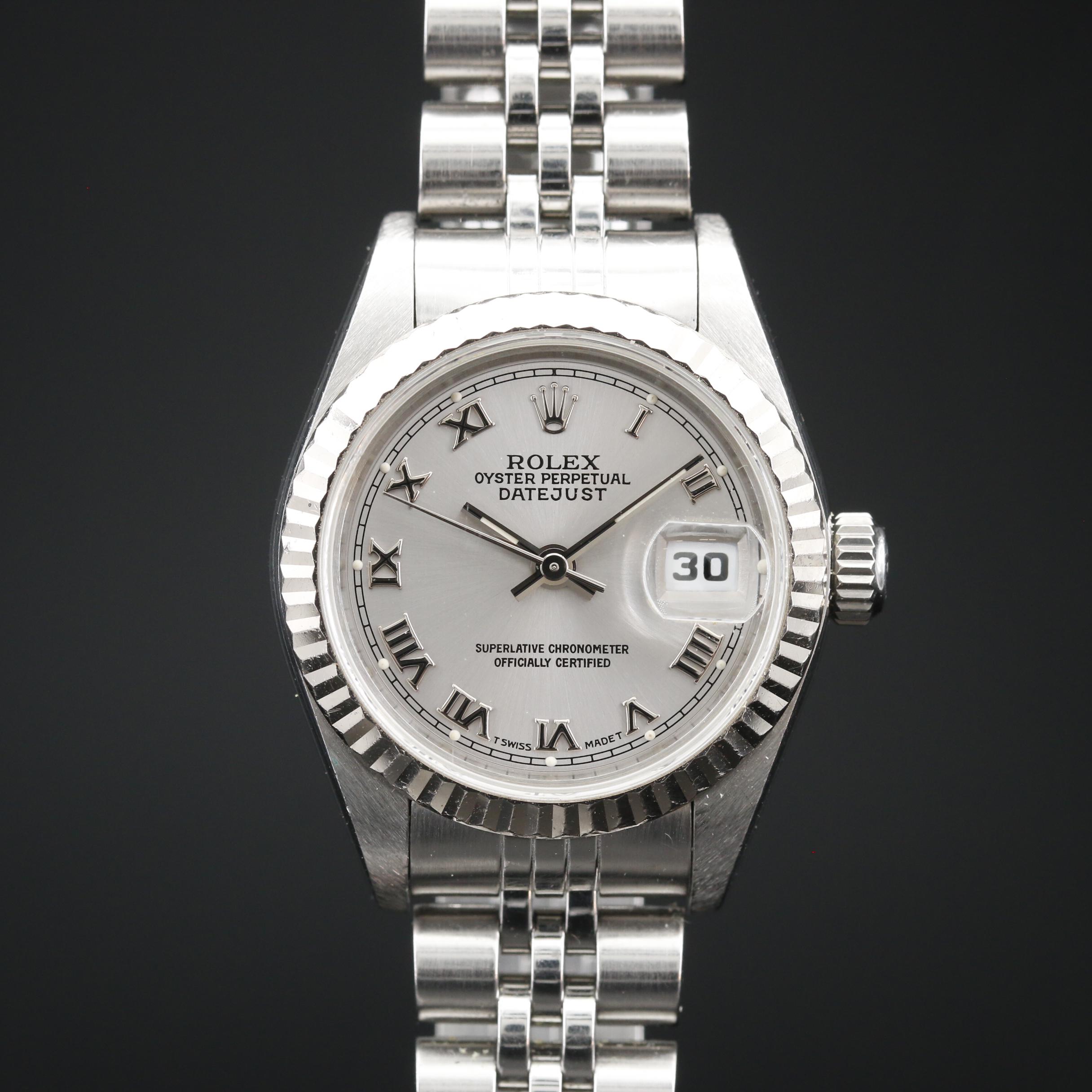 1996 Rolex Datejust Stainless Steel and 18K Gold Automatic Watch