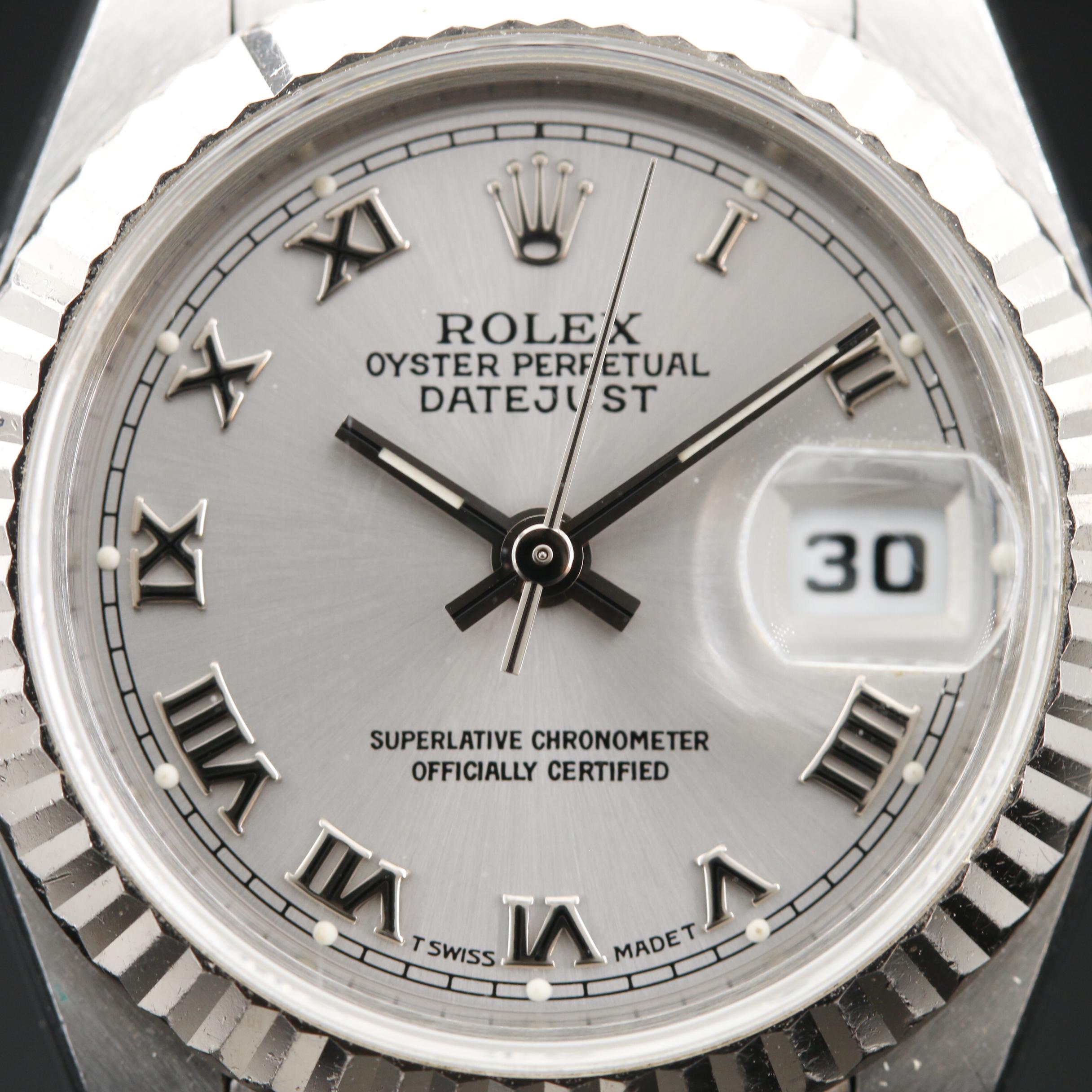 1996 Rolex Datejust Stainless Steel and 18K Gold Automatic Watch