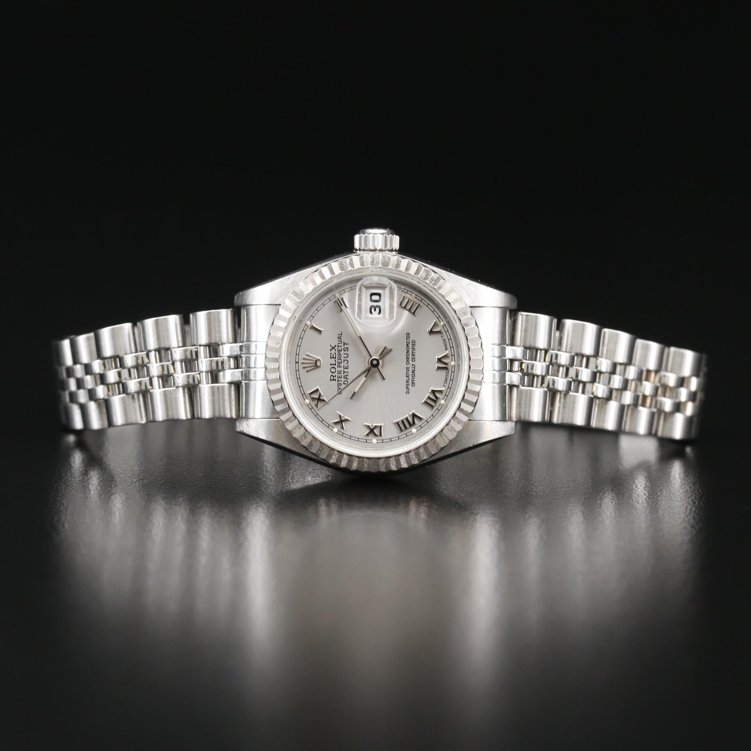 1996 Rolex Datejust Stainless Steel and 18K Gold Automatic Watch