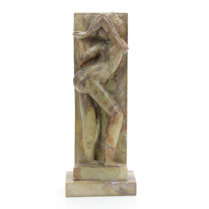 Southeast Asian Carved Stone Female Nude Sculpture