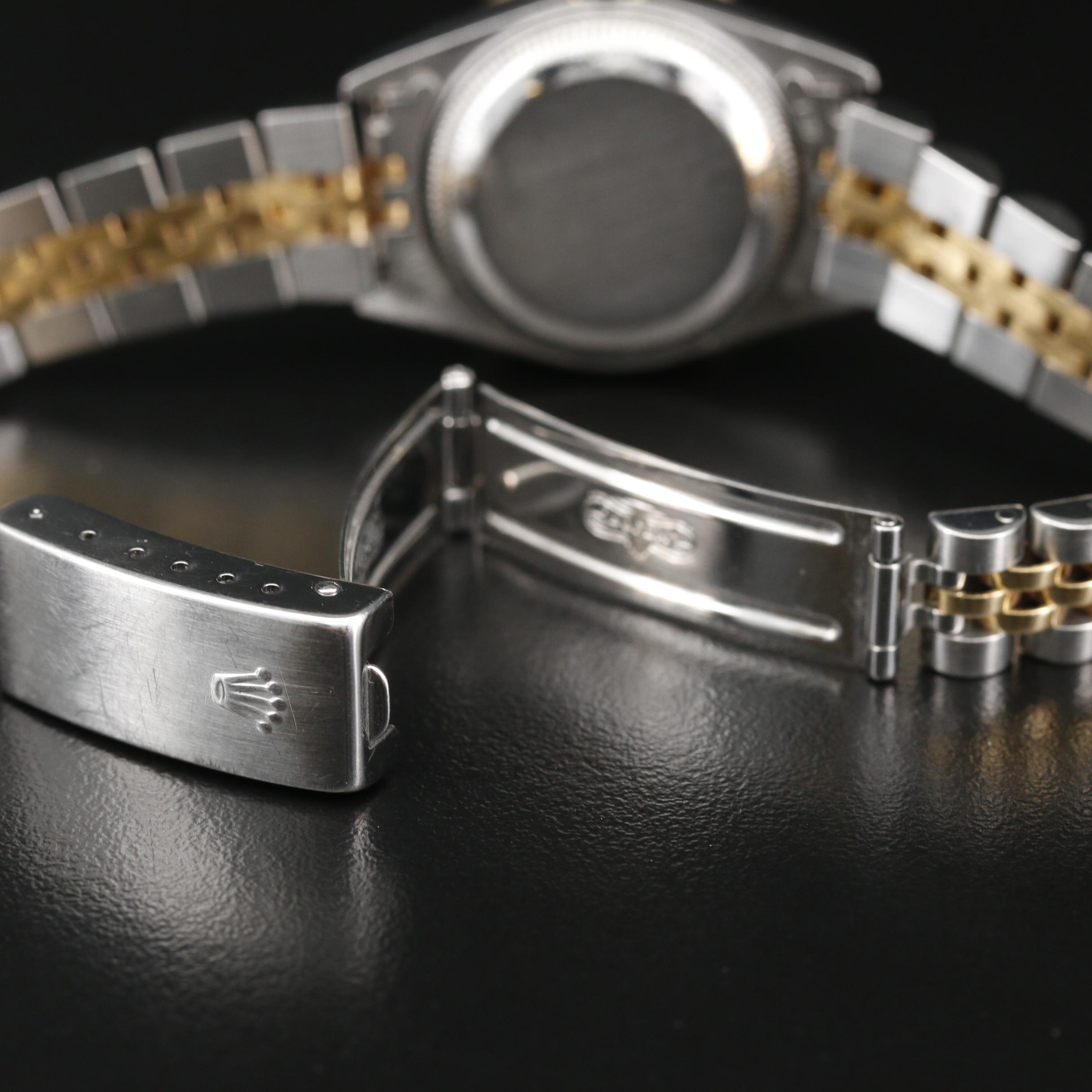 1993 Rolex Datejust Stainless Steel and 18K Diamond Bezel and Dial Watch