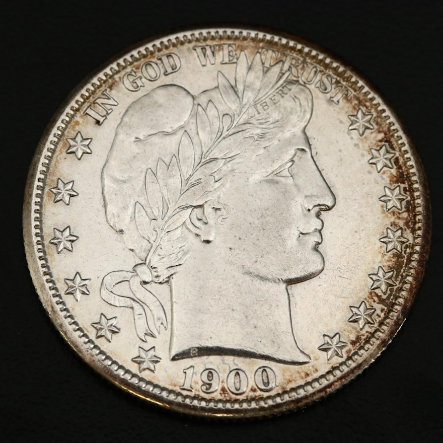 1900-S Barber Silver Half Dollar