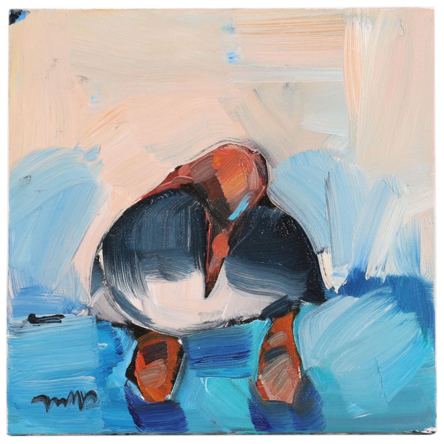 Jose Trujillo Oil Painting "The Bird", 2020