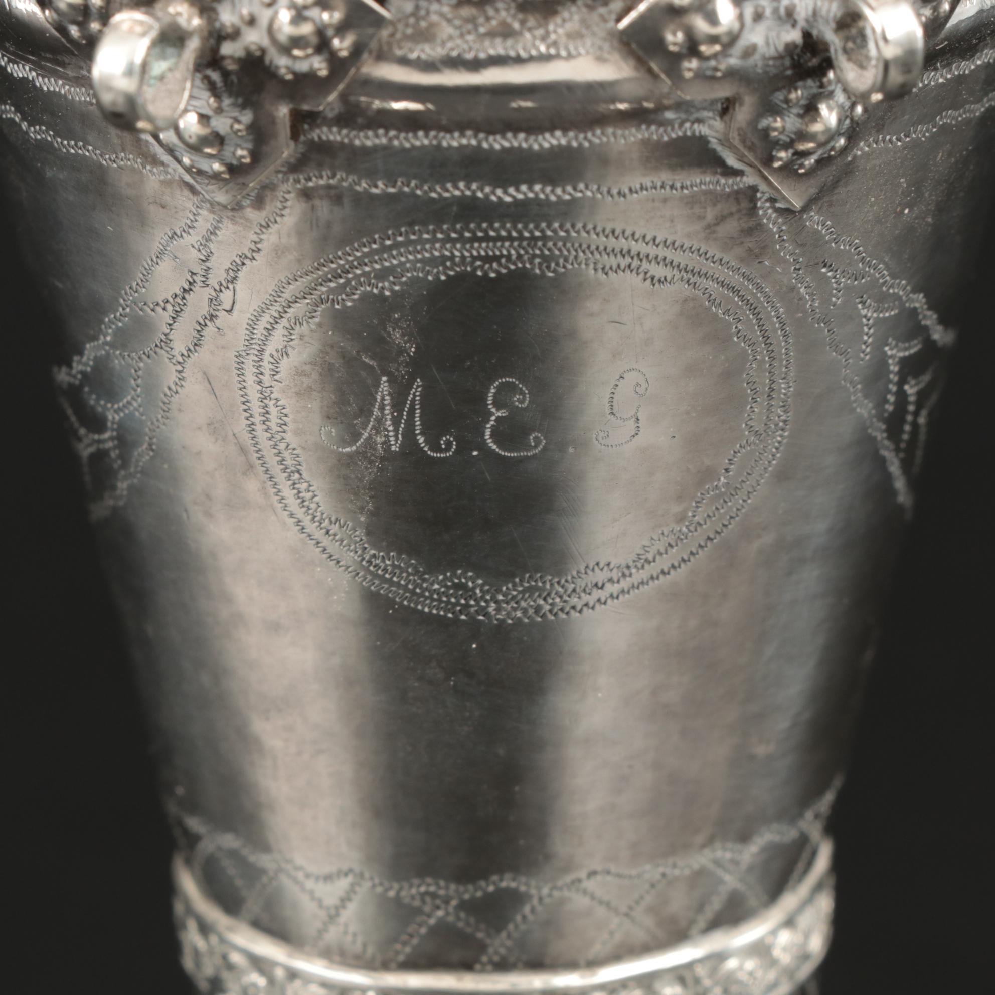 Norwegian 830 Silver Sølje Wedding Cup, 1834