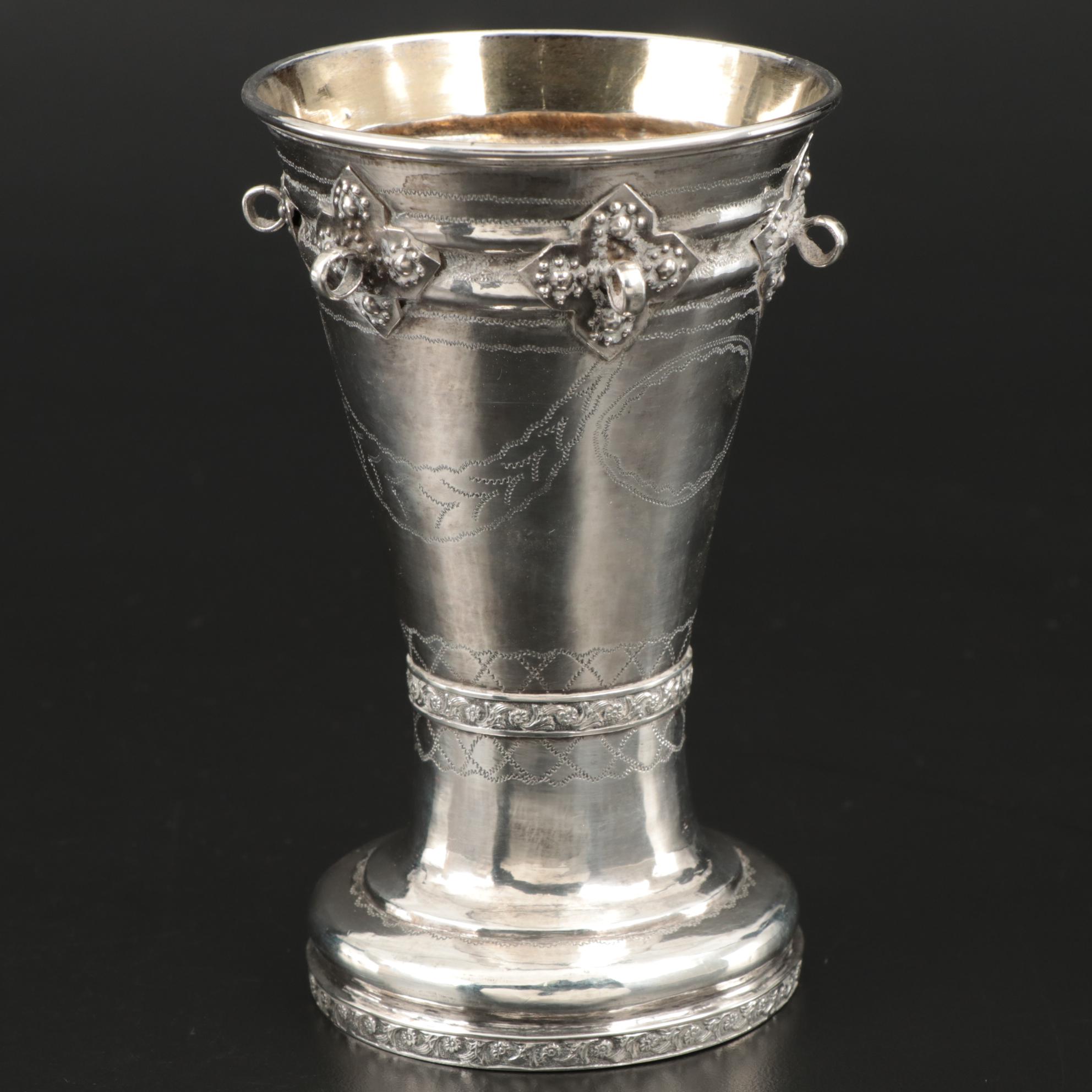 Norwegian 830 Silver Sølje Wedding Cup, 1834