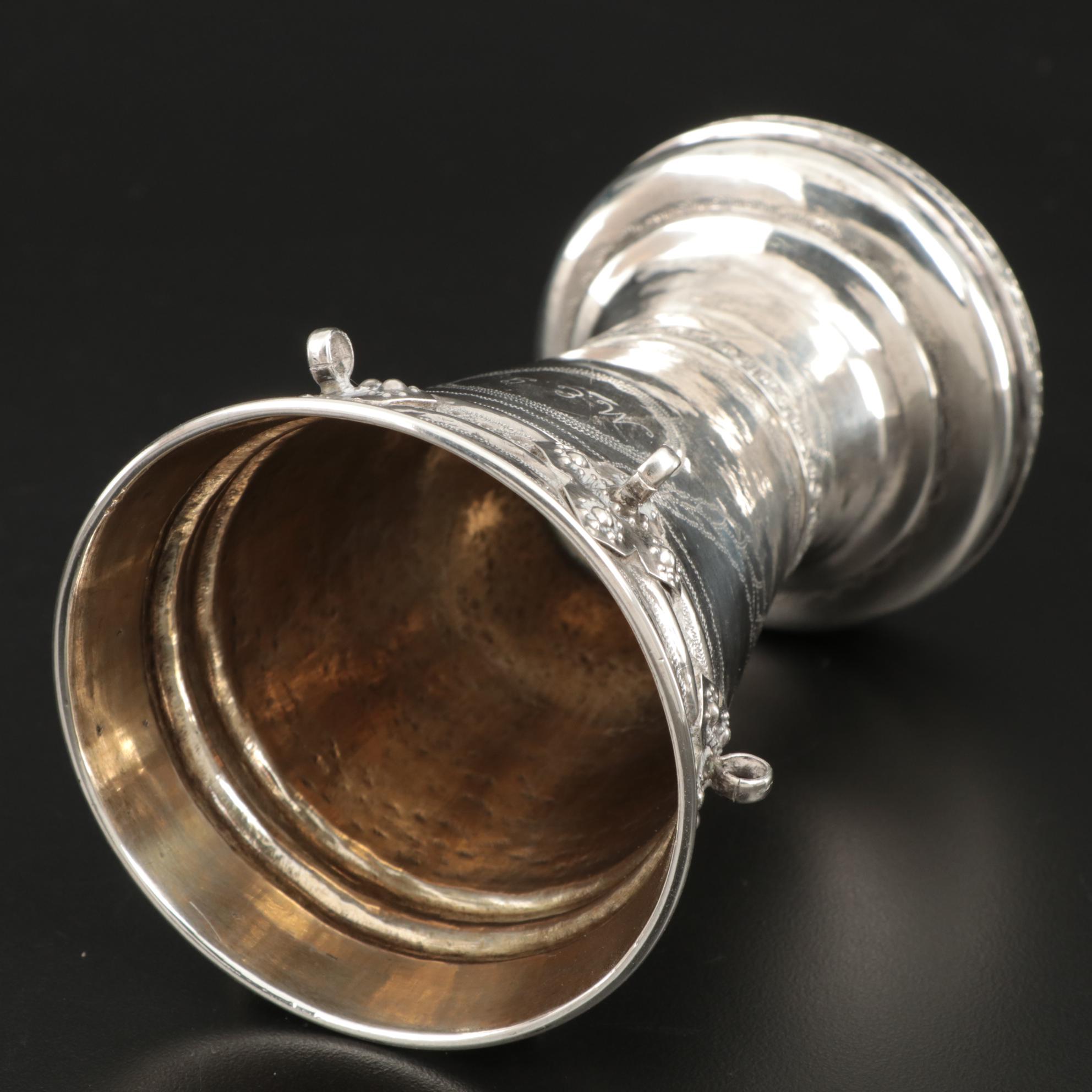 Norwegian 830 Silver Sølje Wedding Cup, 1834