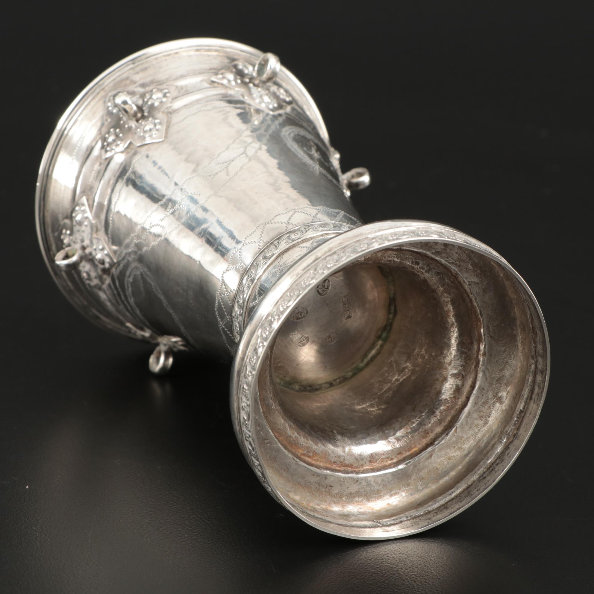 Norwegian 830 Silver Sølje Wedding Cup, 1834