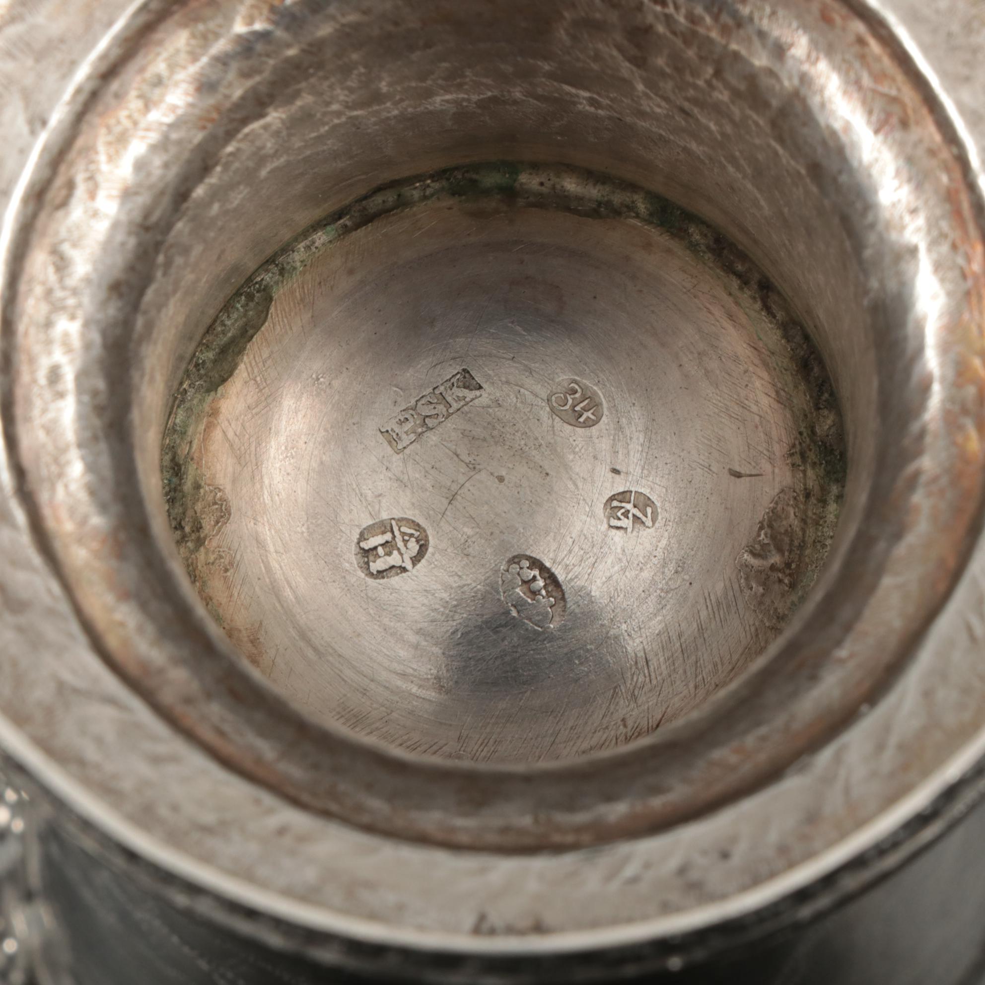 Norwegian 830 Silver Sølje Wedding Cup, 1834