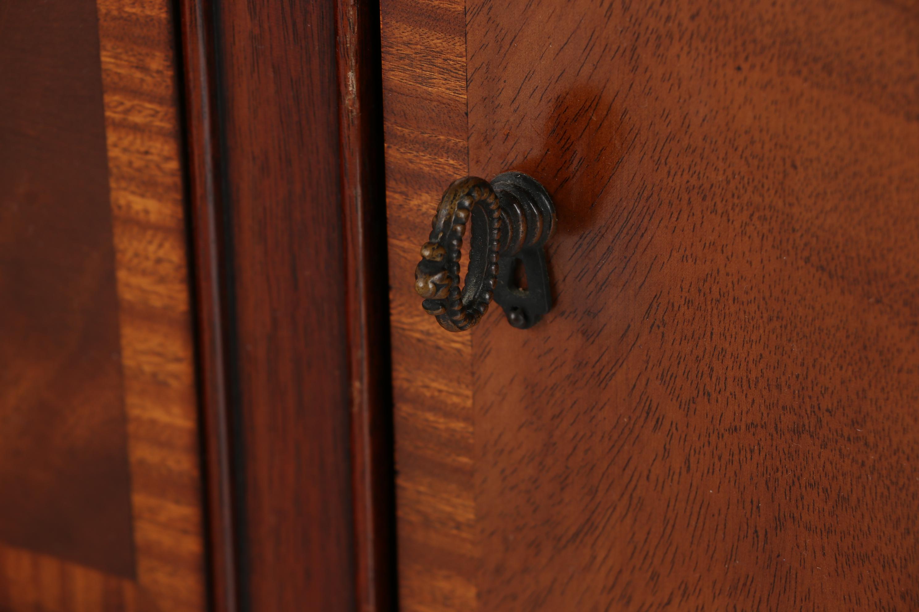 Fancher Furniture Mahogany Bowfront Buffet Server, Early 20th Century