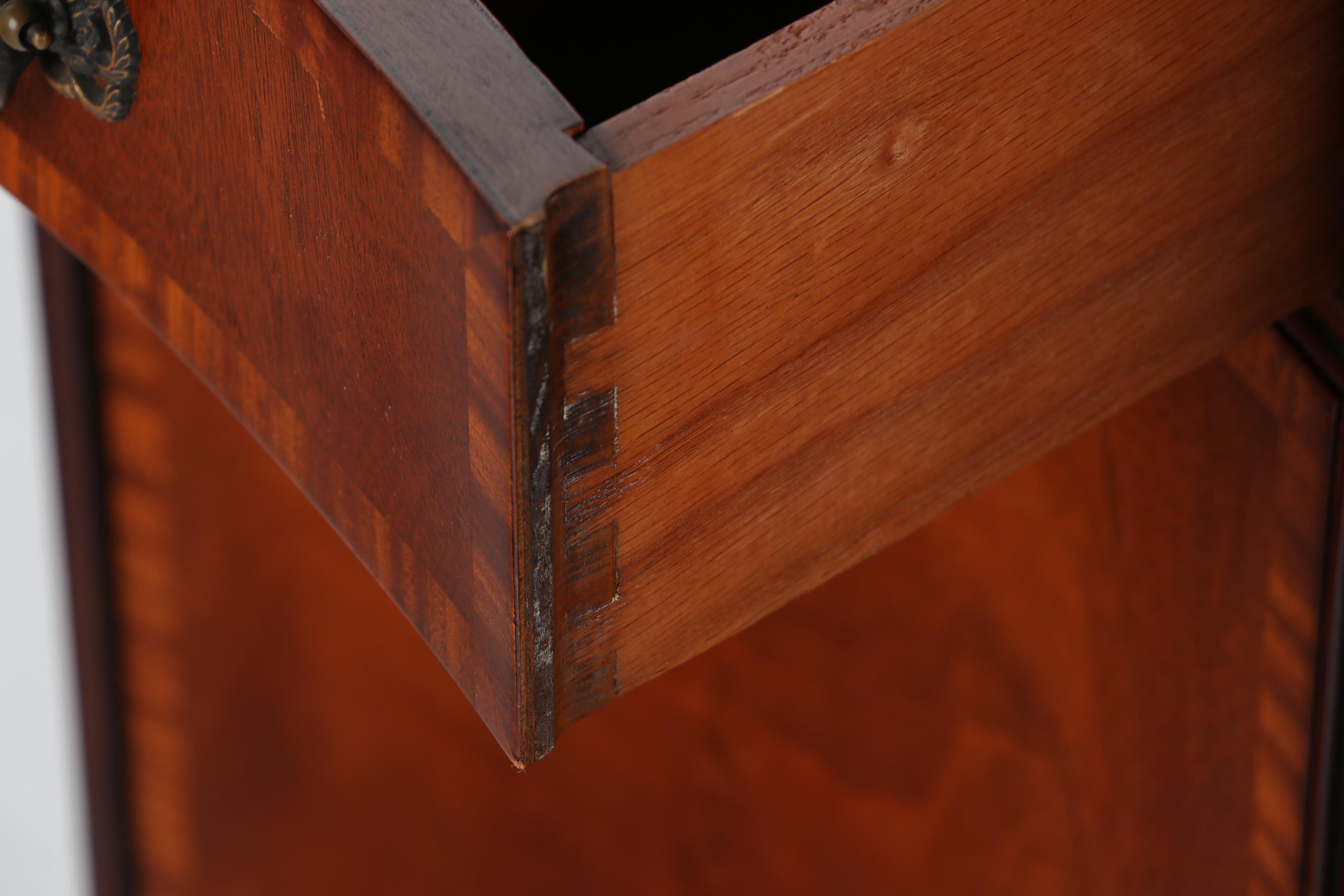 Fancher Furniture Mahogany Bowfront Buffet Server, Early 20th Century