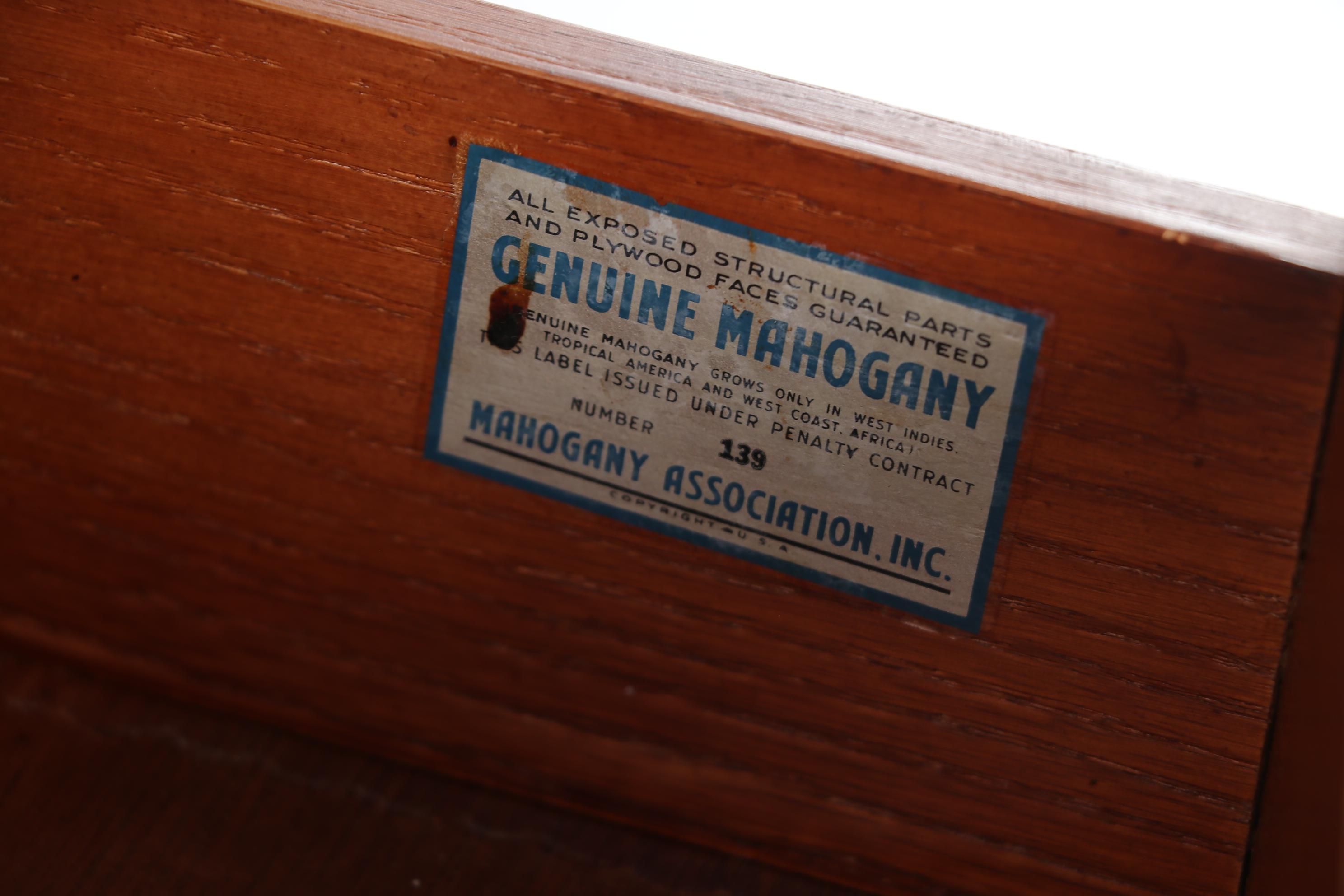 Fancher Furniture Mahogany Bowfront Buffet Server, Early 20th Century