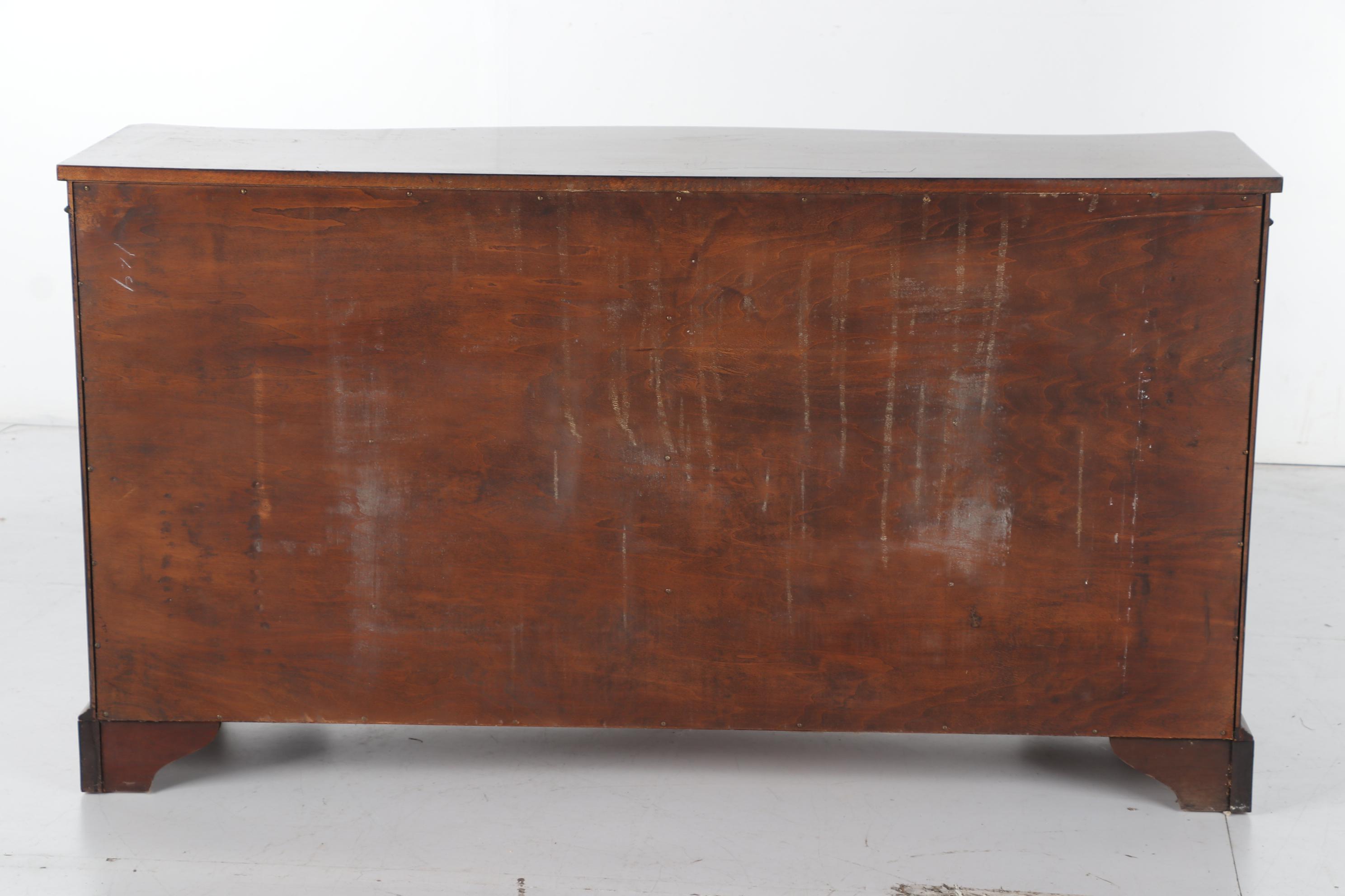 Fancher Furniture Mahogany Bowfront Buffet Server, Early 20th Century