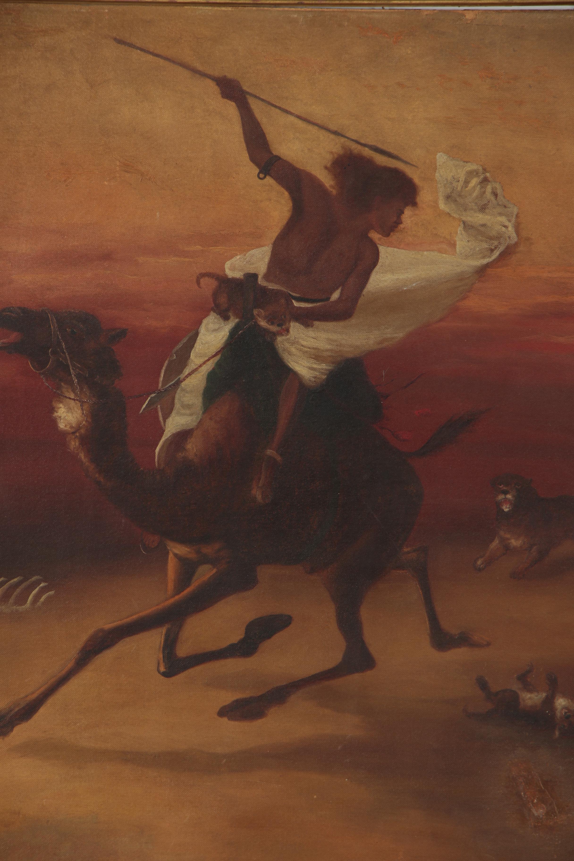Orientalist Style Oil Painting in the Manner of Edwin L. Weeks, Mid-20th Century
