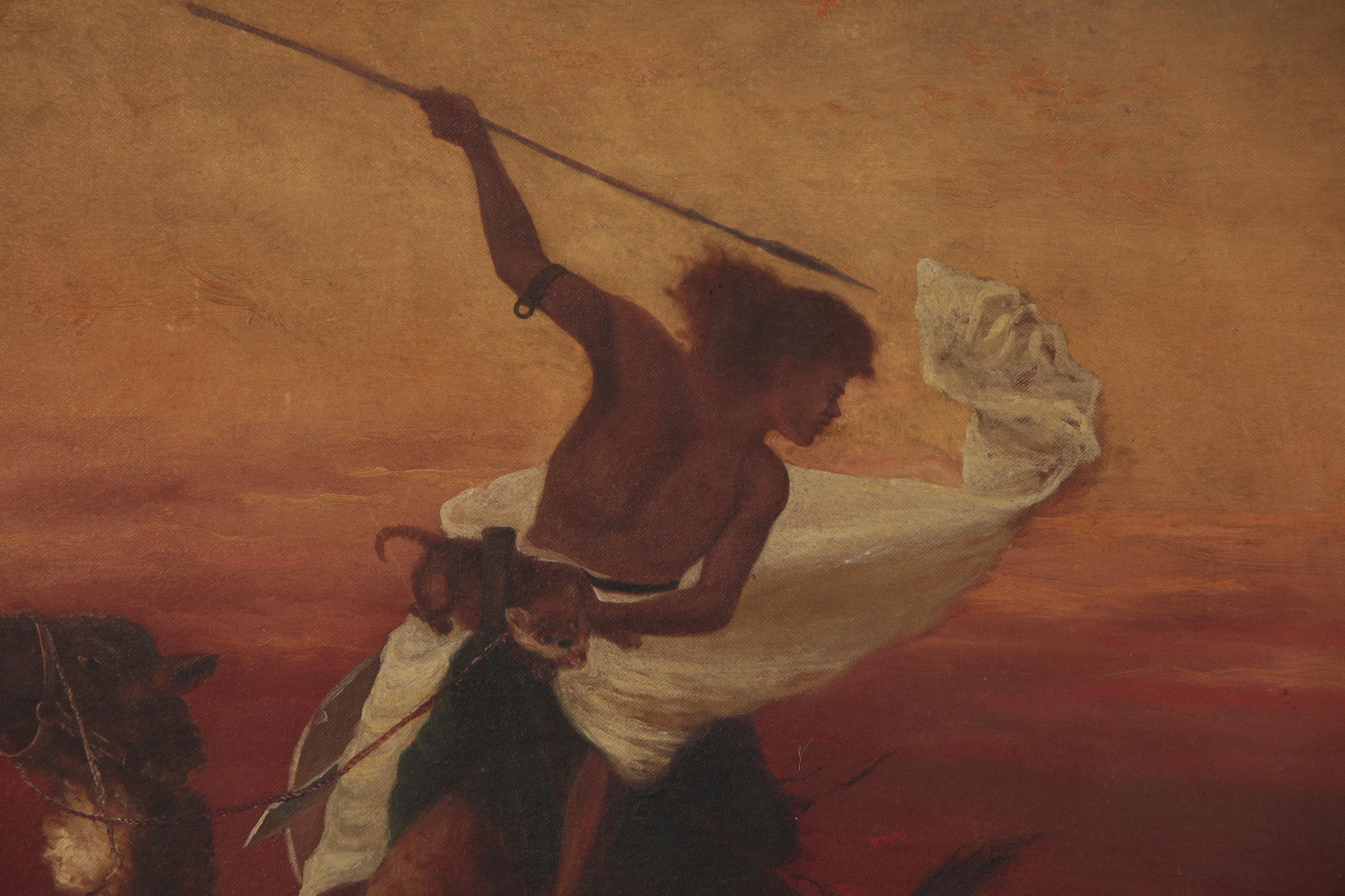 Orientalist Style Oil Painting in the Manner of Edwin L. Weeks, Mid-20th Century