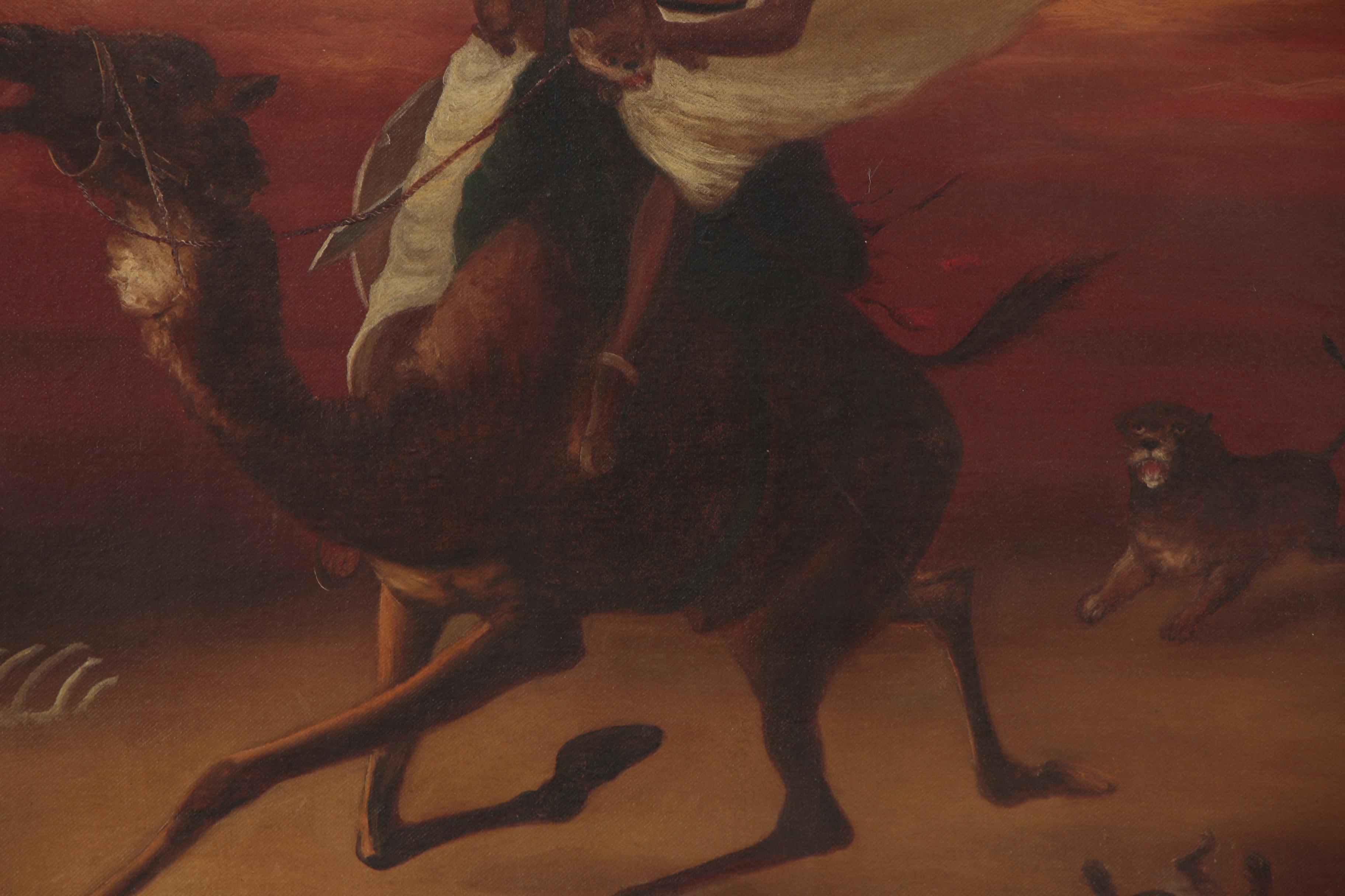 Orientalist Style Oil Painting in the Manner of Edwin L. Weeks, Mid-20th Century