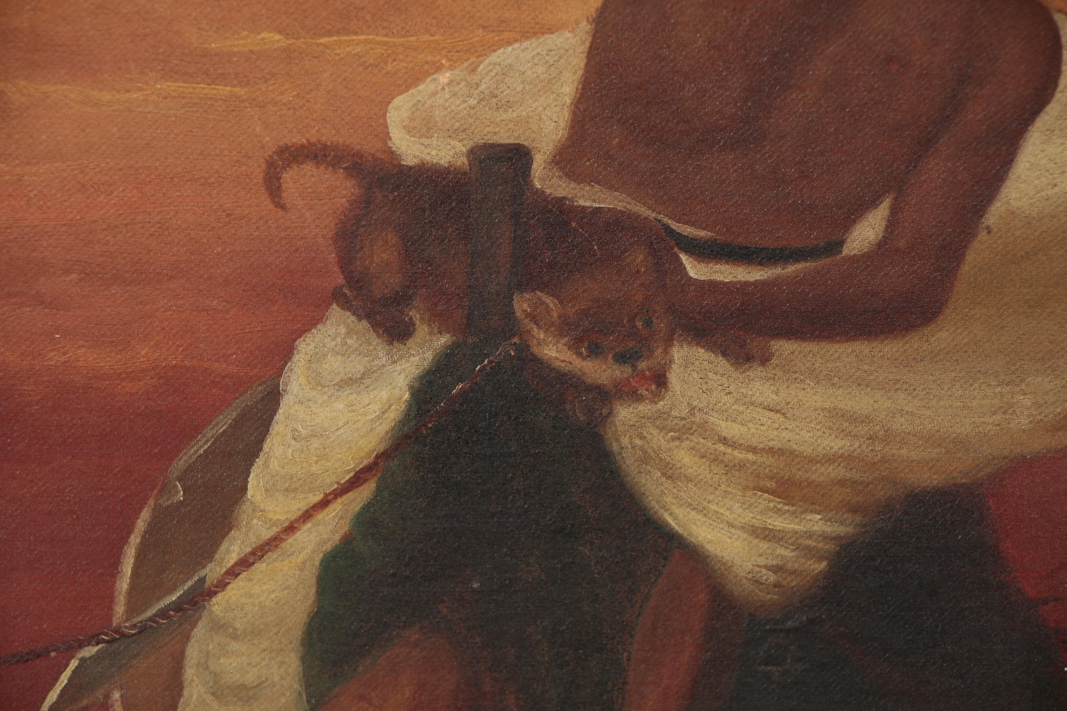 Orientalist Style Oil Painting in the Manner of Edwin L. Weeks, Mid-20th Century