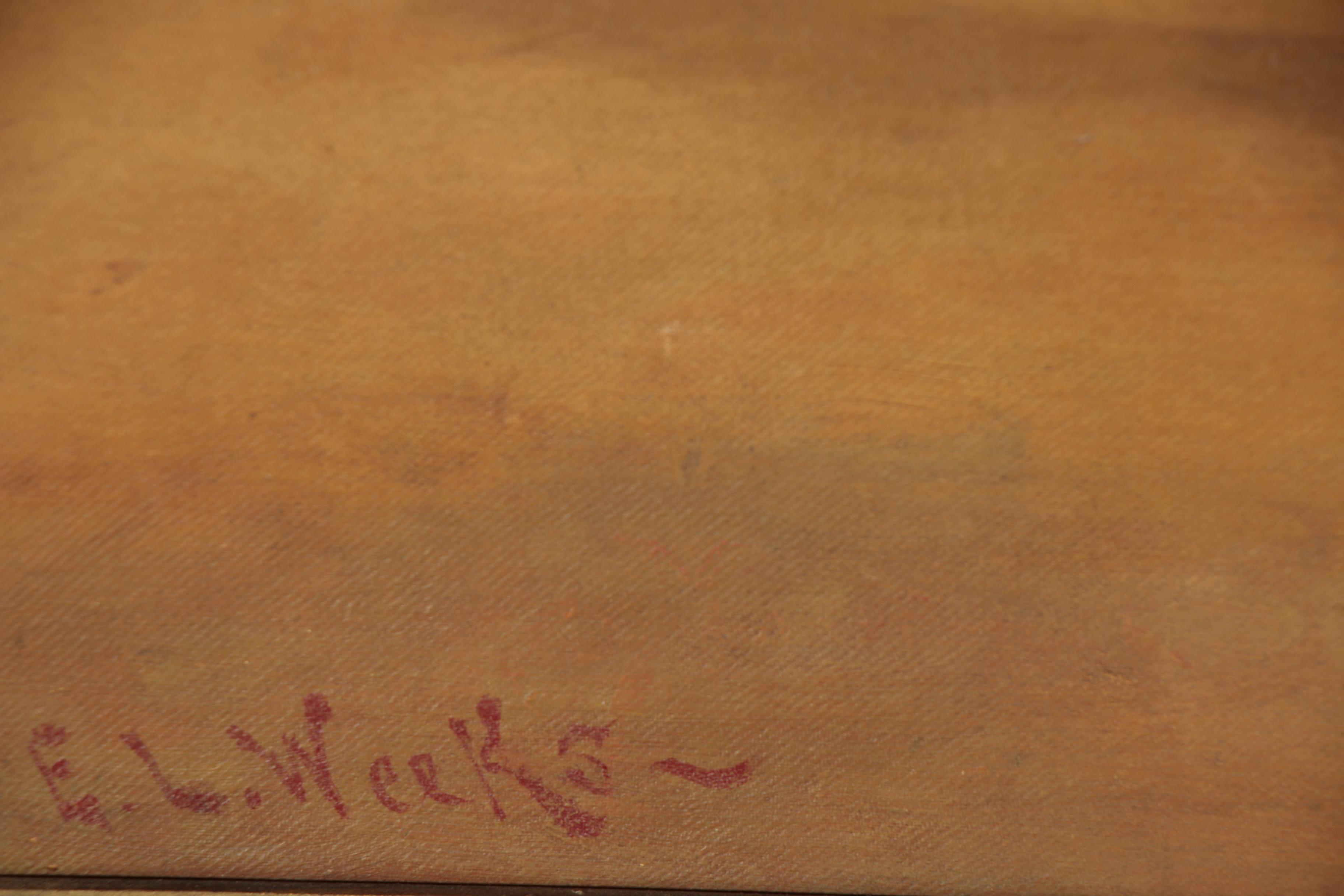 Orientalist Style Oil Painting in the Manner of Edwin L. Weeks, Mid-20th Century