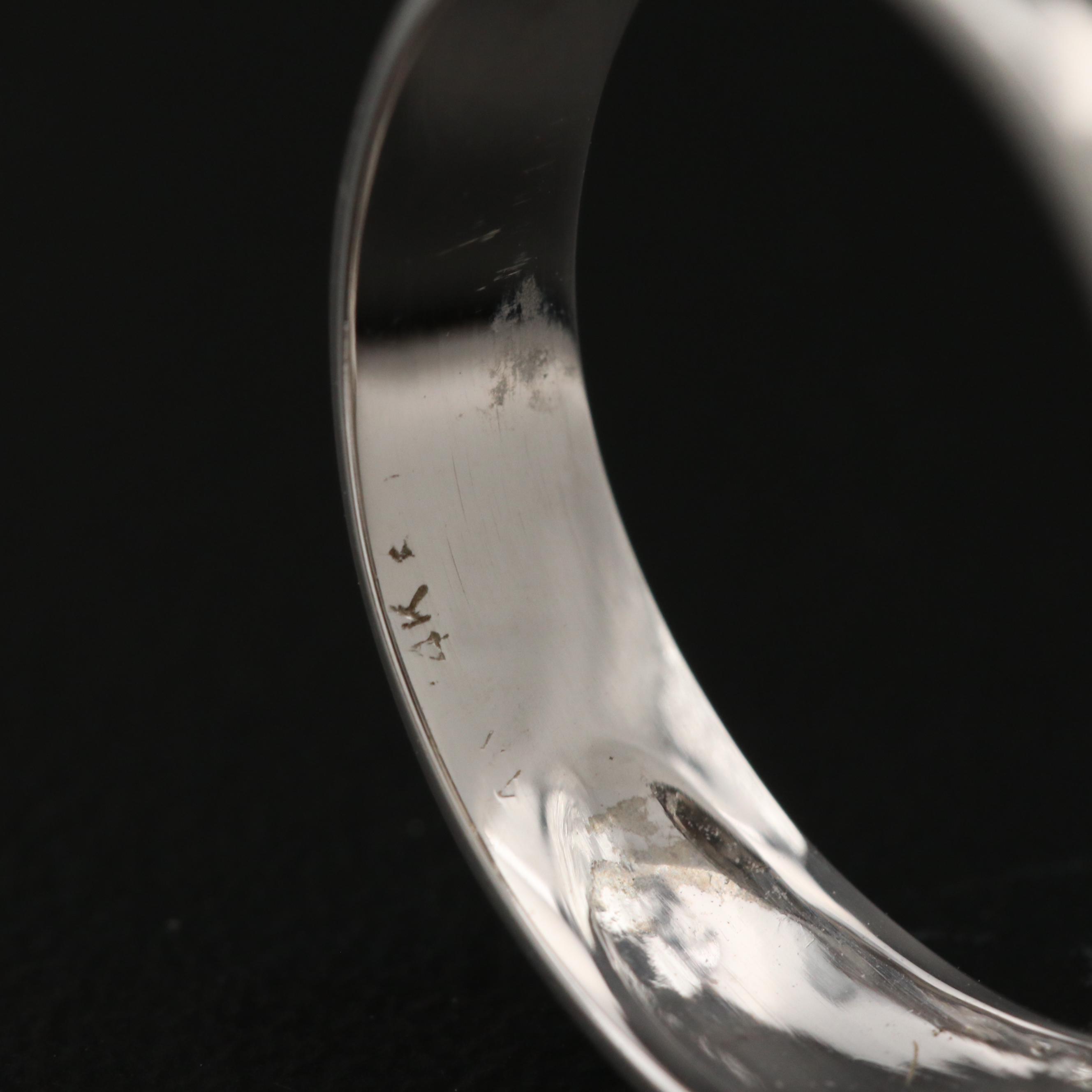 14K Diamond Tapered Baguette Channel Band