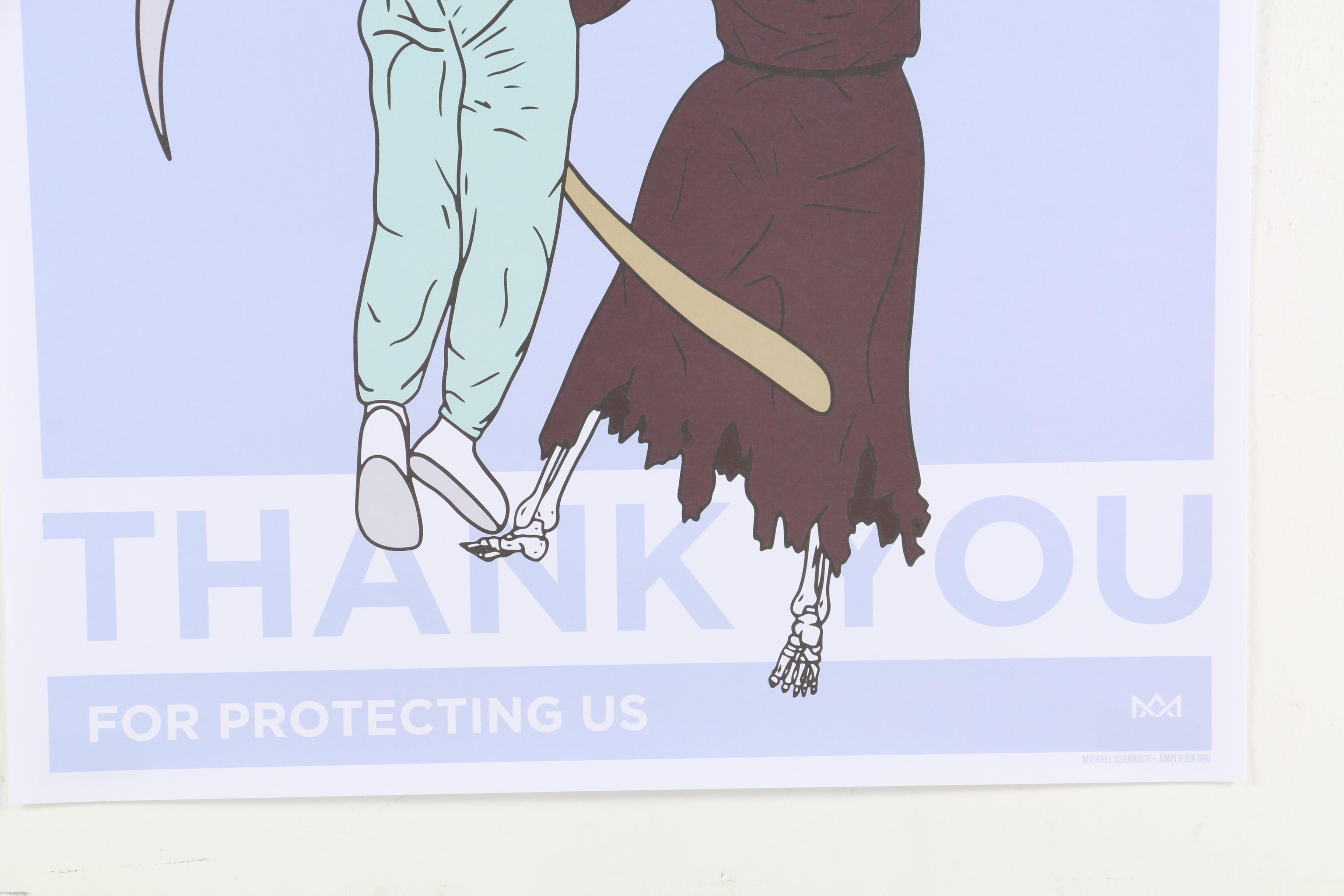 Offset Lithograph Poster after Michael Auerbach "Clutch", 2020